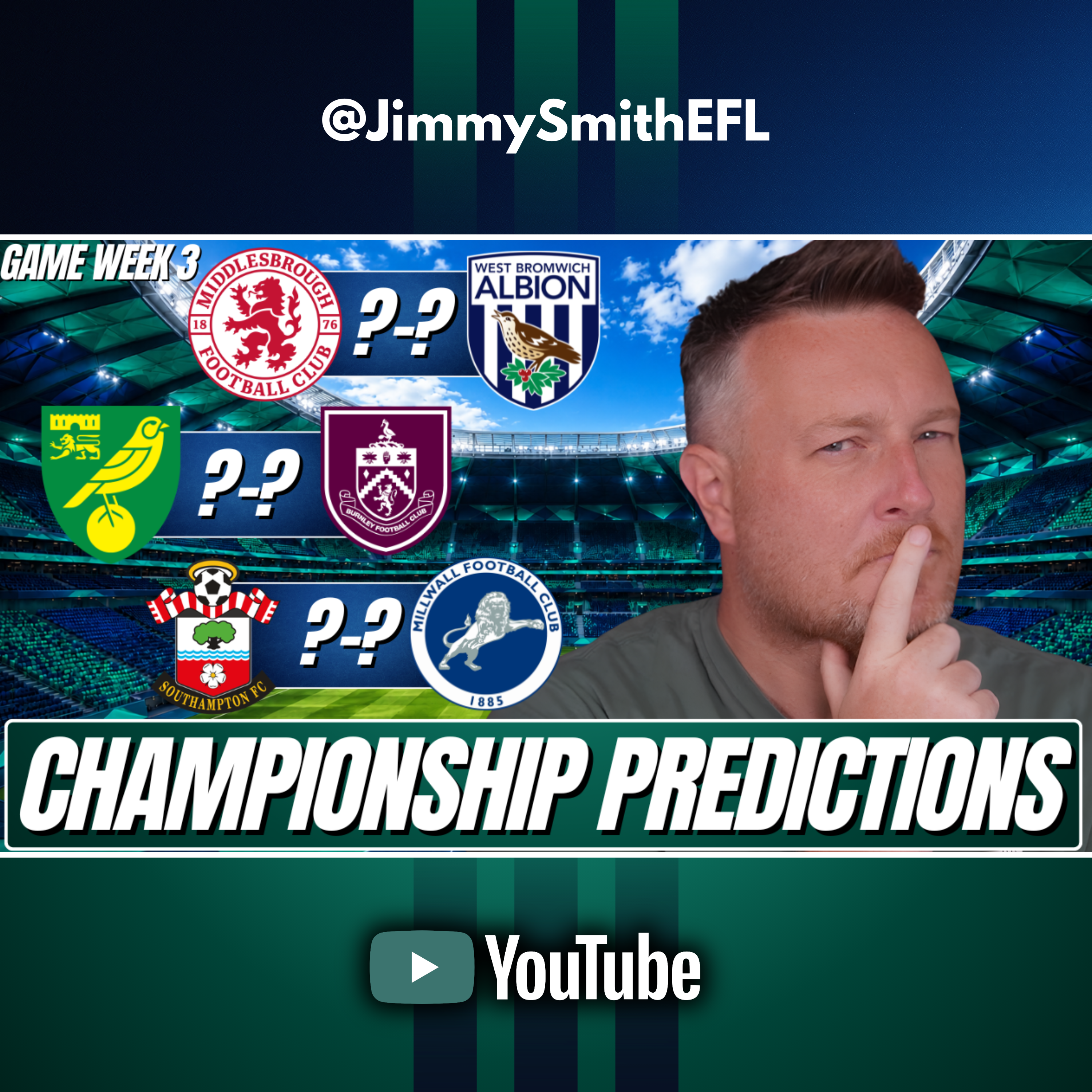 🔮👍🏻 GAMEWEEK 3! EVERY CHAMPIONSHIP SCORE PREDICTED LIVE | CHAMPIONSHIP PREDICTIONS 👎🏻🔮