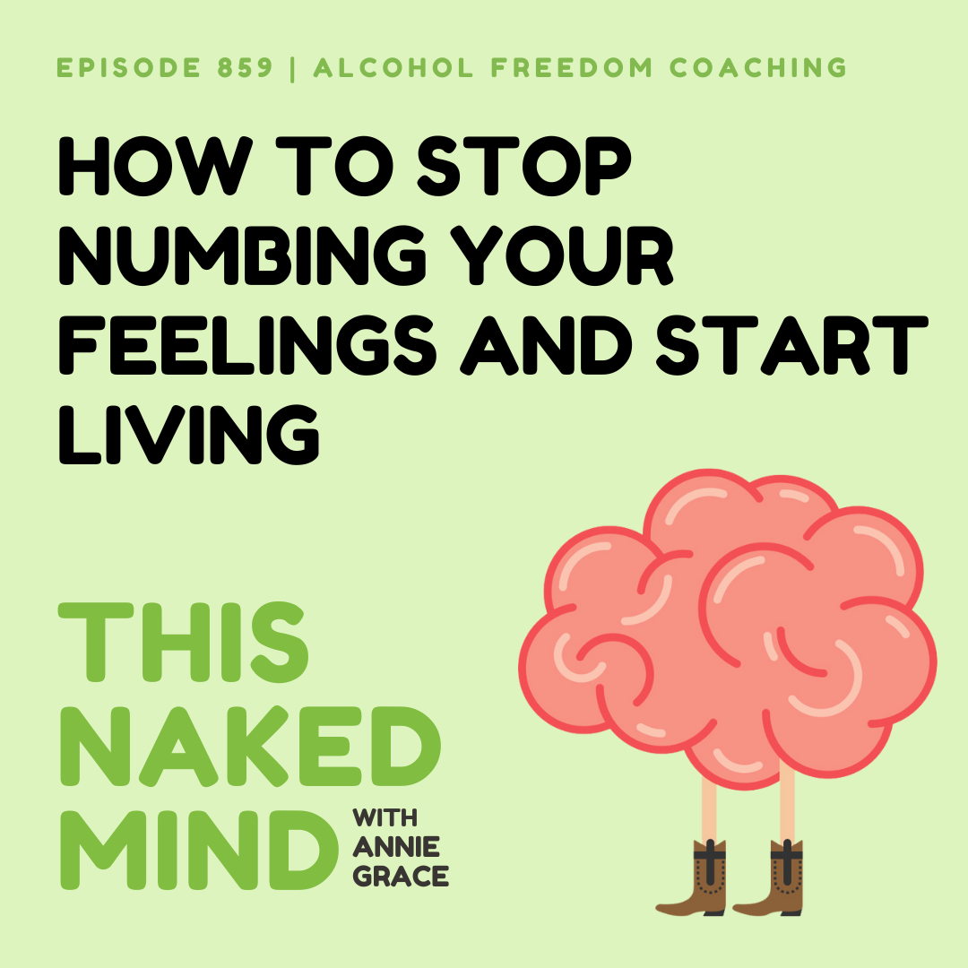 How To Stop Numbing Your Feelings and Start Living | Alcohol Freedom Coaching | E859