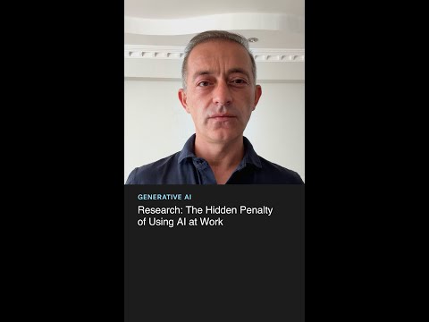 Research: The Hidden Penalty of Using AI at Work