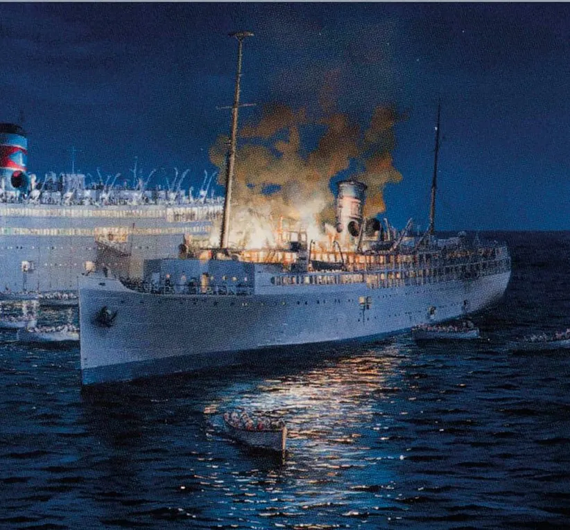 Yarmouth Castle Burning Yarmouth Castle Burning