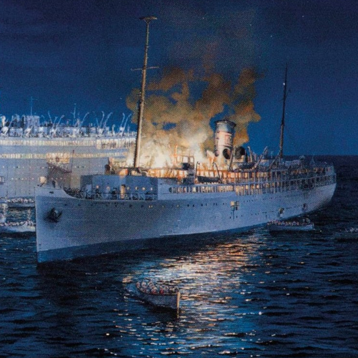 Yarmouth Castle Burning