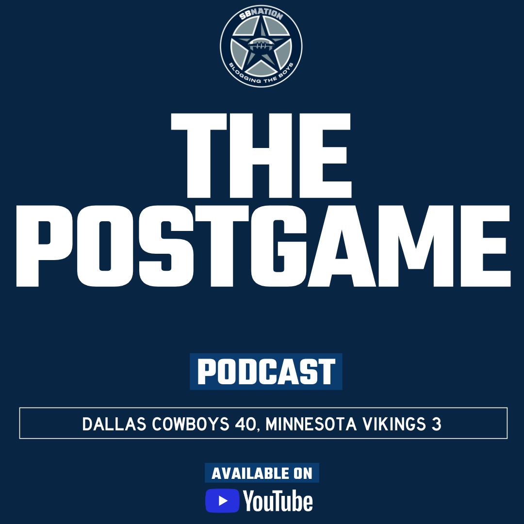 The Postgame: Dallas Cowboys 40, Minnesota Vikings 3