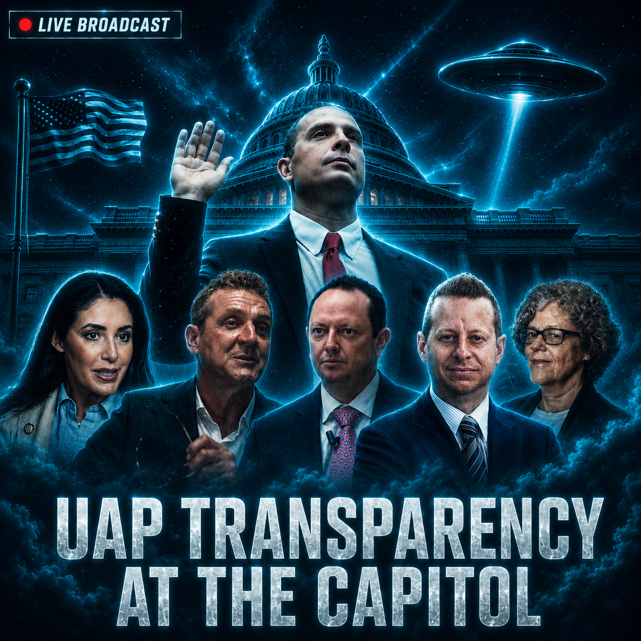 Call for Disclosure on Capitol Hill (w/ David Grusch, James Fox, Leslie Kean, and Congress Members) artwork