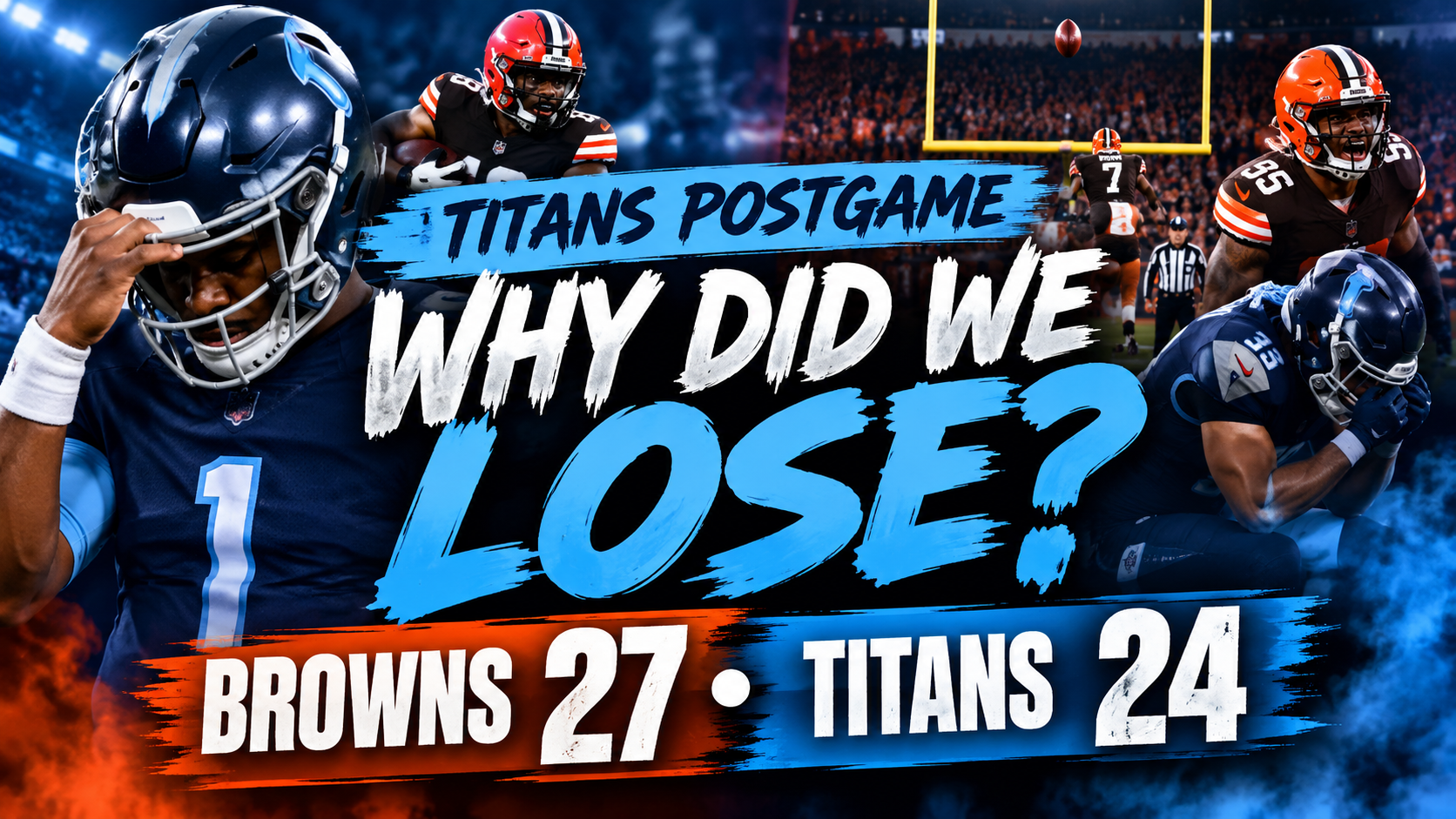 POSTGAME: Titans LOSE to the BROWN 27-24. 1-6....any HOPE for the #TITANS?    .