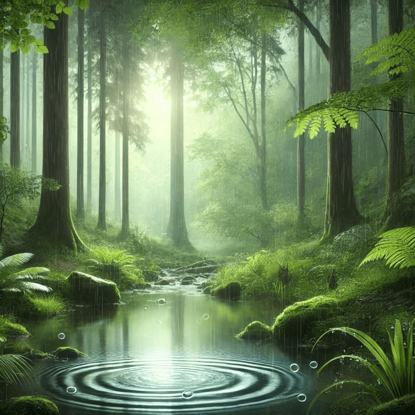️ Lluvia Suave en el Bosque: Relájate y Desconecta