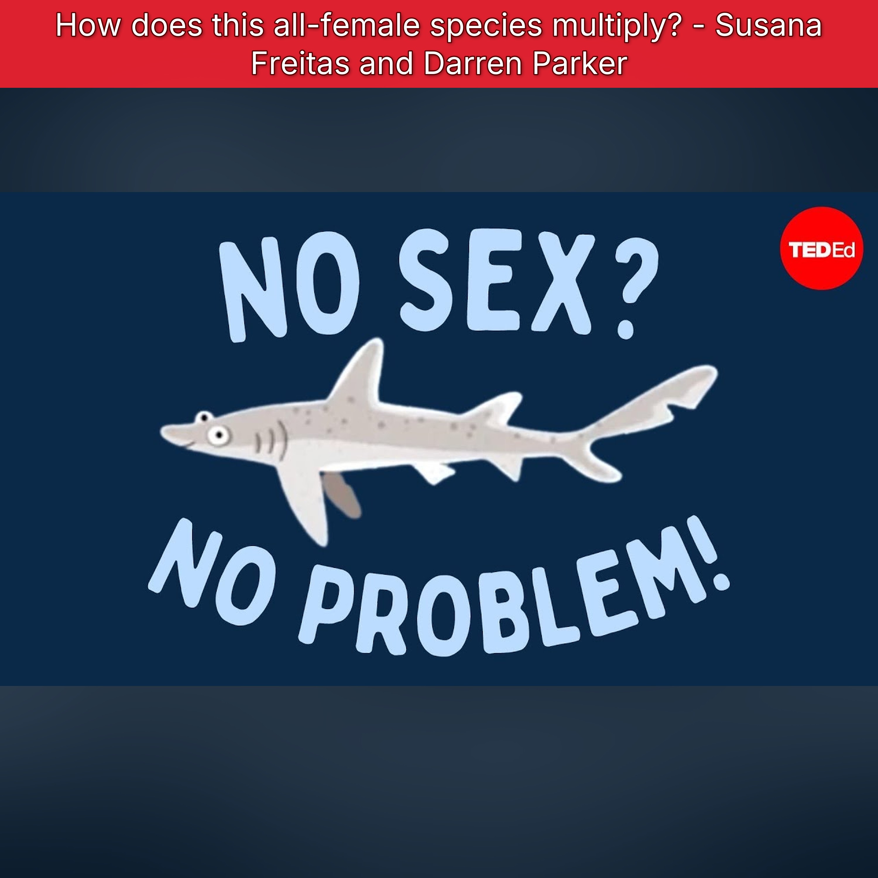 How does this all-female species multiply? - Susana Freitas and Darren Parker