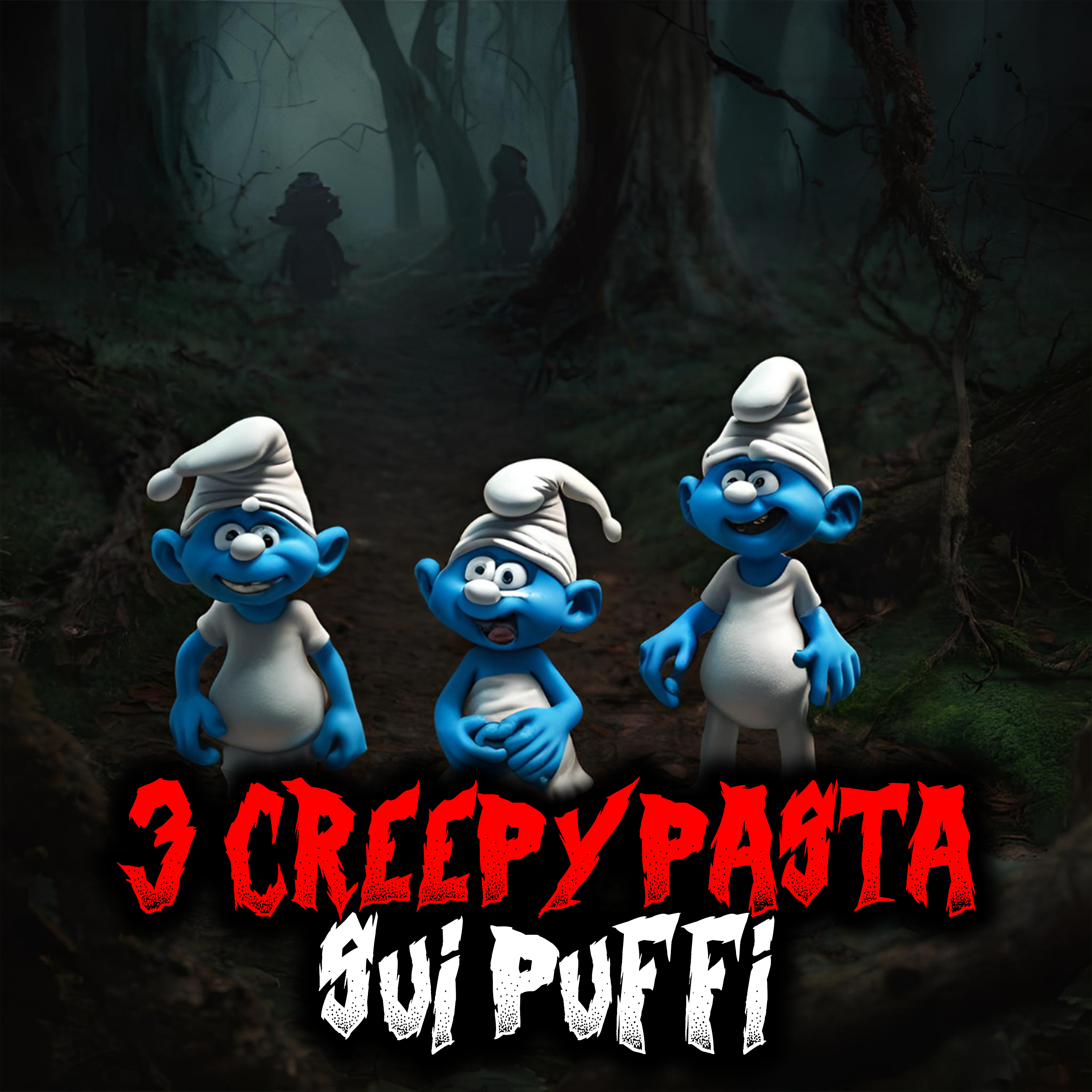 3 creepypasta sui puffi episode artwork
