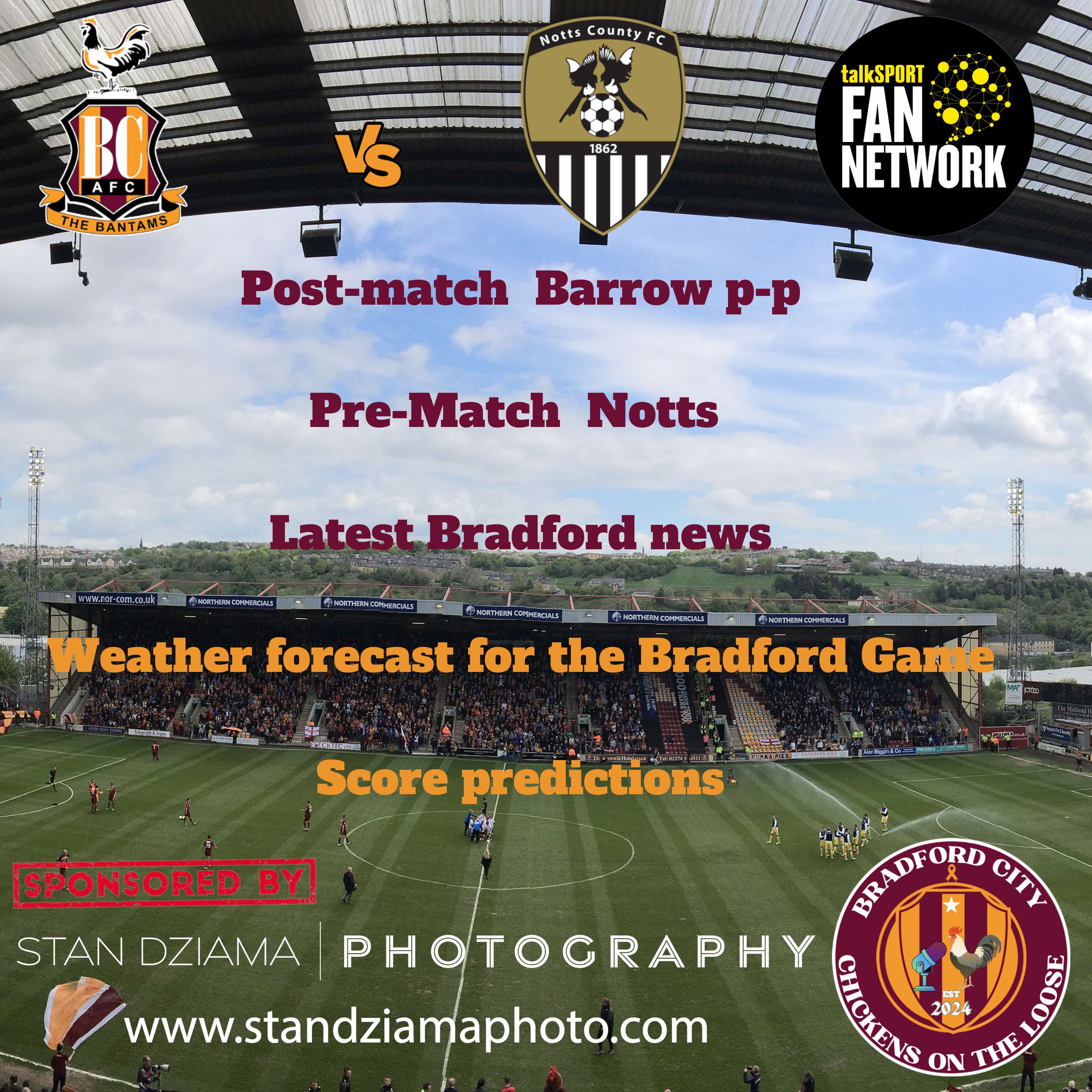Ep 47) Bradford Vs Notts County Preview #Notts #bcafc #efl episode artwork