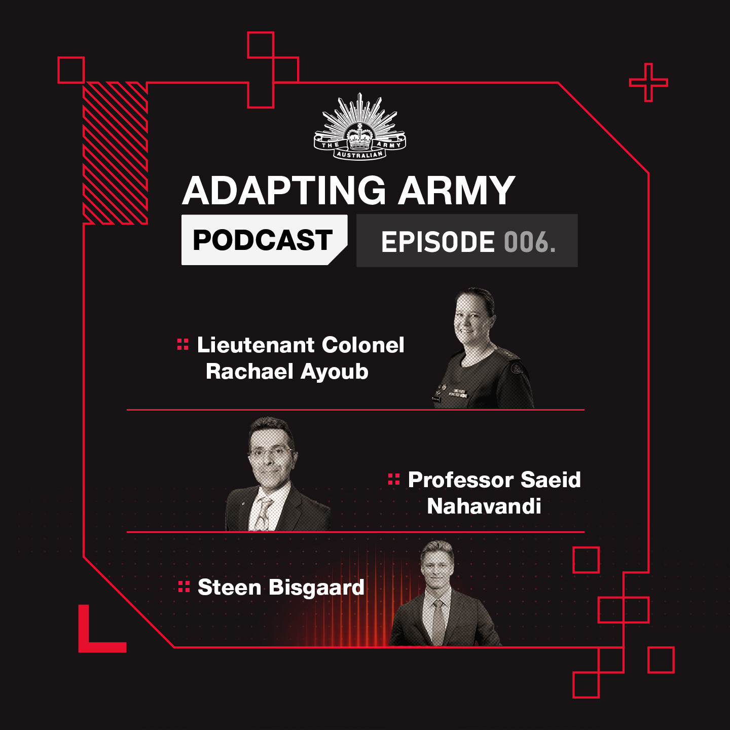 Adapting Army | What opportunity does autonomy bring in the Land Domain? LTCOL Rachel Ayoub, Dr Saeid Nahvandi & Steen Bisgard episode artwork