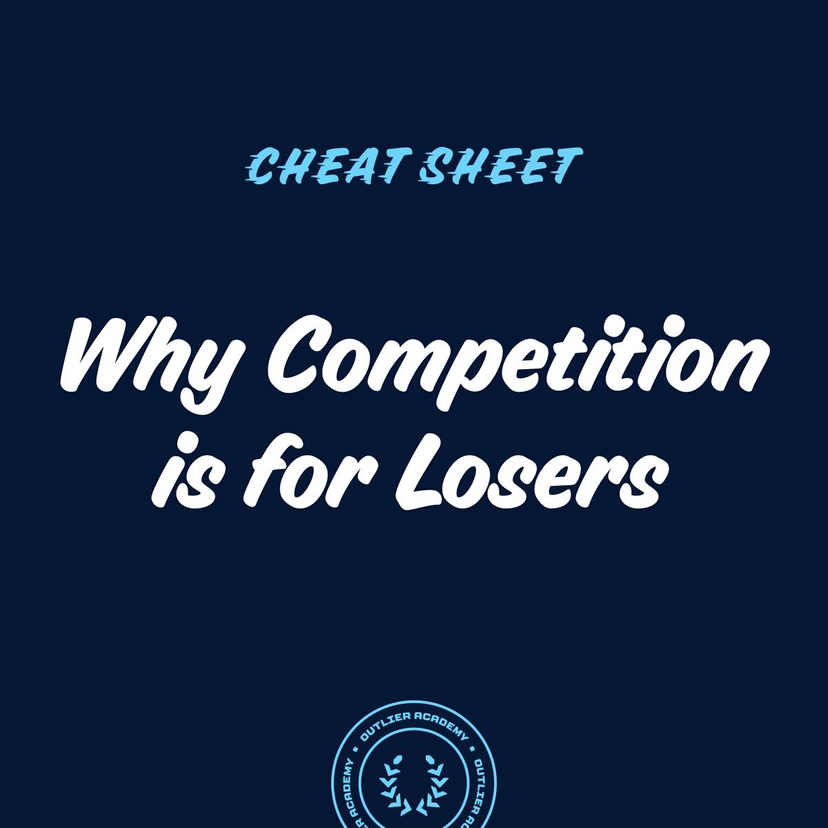 Cheat Sheet: On Category Creation, Languaging, and Why Competition is for Losers Image