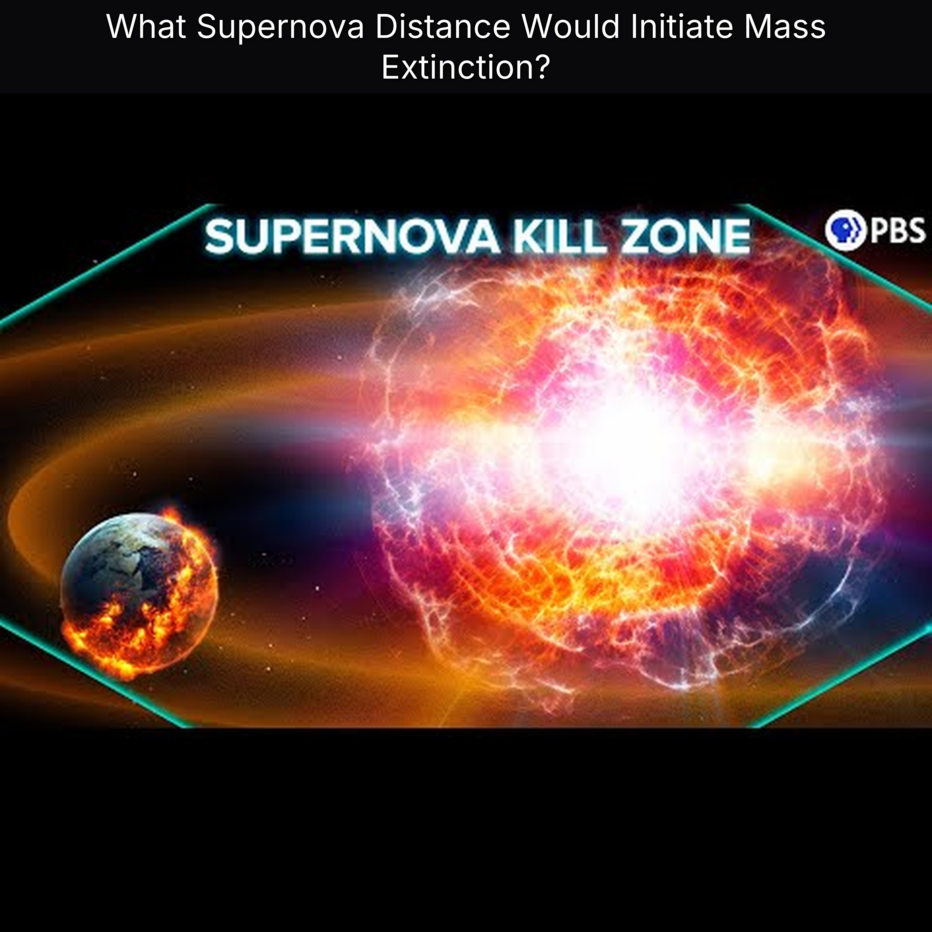 What Supernova Distance Would Initiate Mass Extinction?