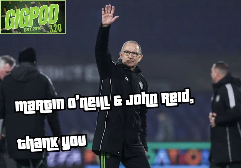 MARTIN O'NEILL & JOHN REID, THANK YOU