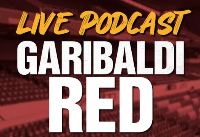 Garibaldi Red Podcast LIVE SHOW tickets announcement episode artwork