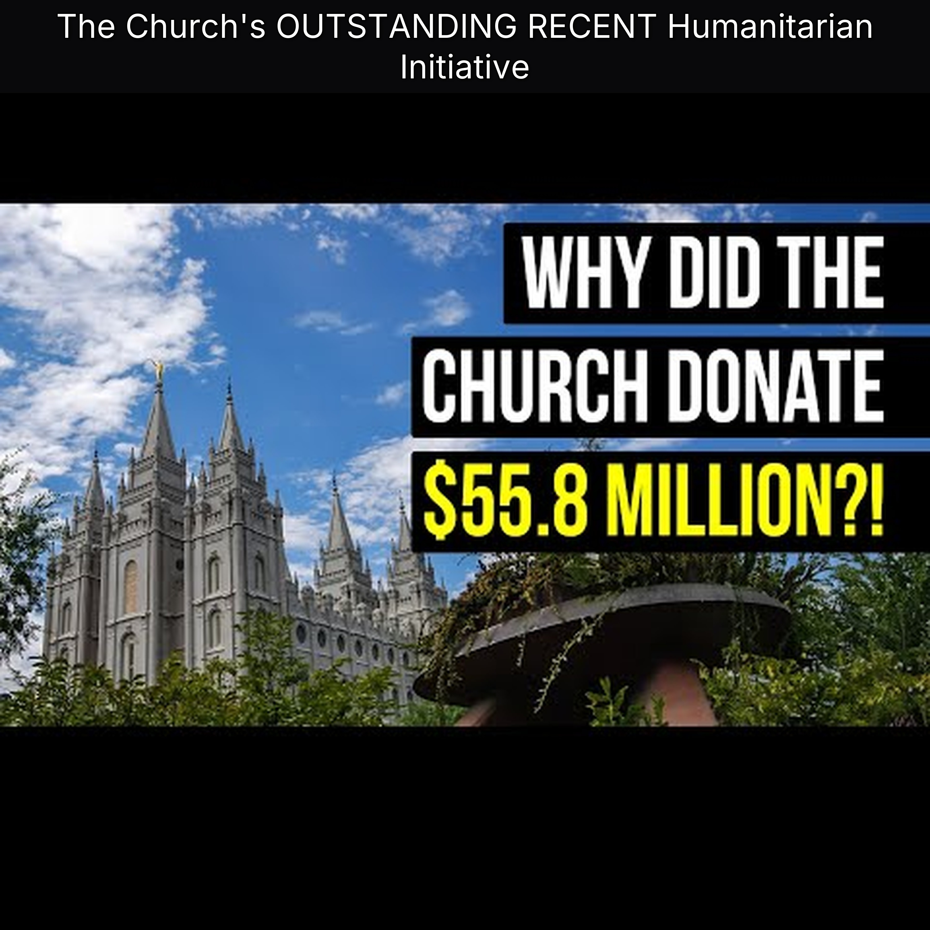 The Church's OUTSTANDING RECENT Humanitarian Initiative episode artwork