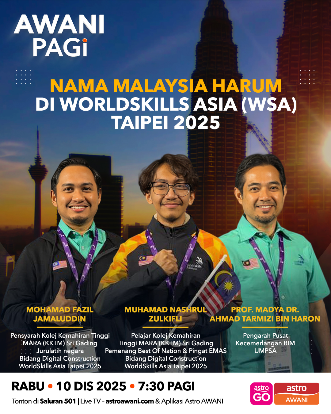 AWANI Pagi: Nama Malaysia harum di Worldskills Asia (WSA) Taipei 2025