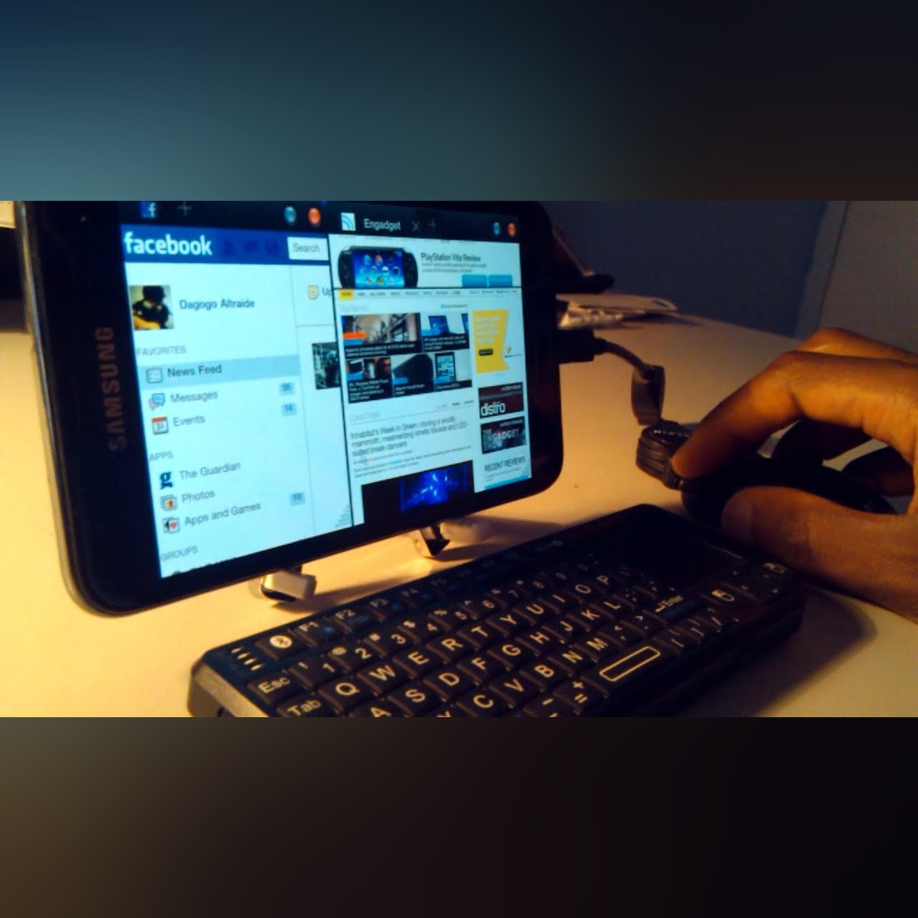 Using The Galaxy Note As A Computer (With Accessories) [ColdFustion]