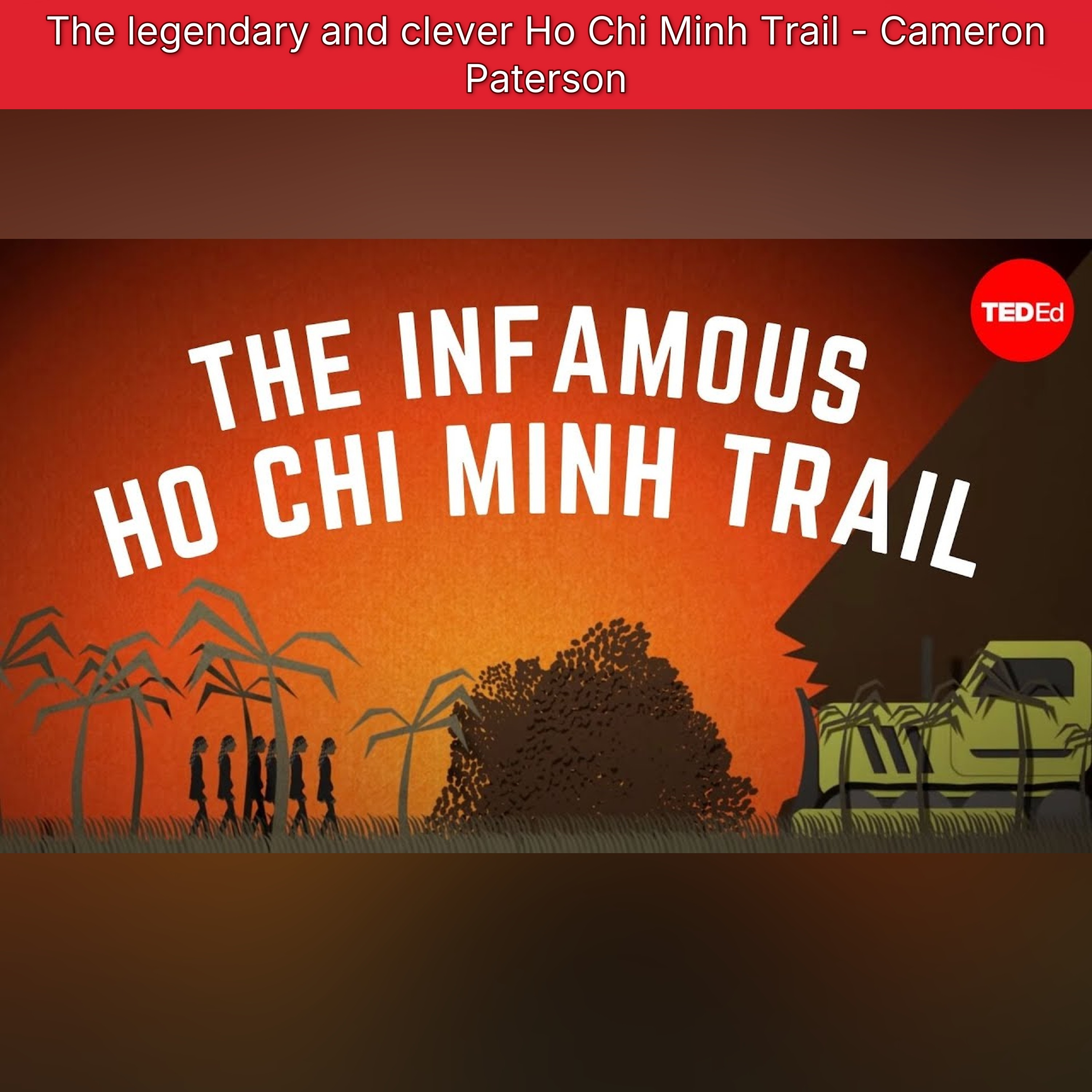 The legendary and clever Ho Chi Minh Trail - Cameron Paterson episode artwork