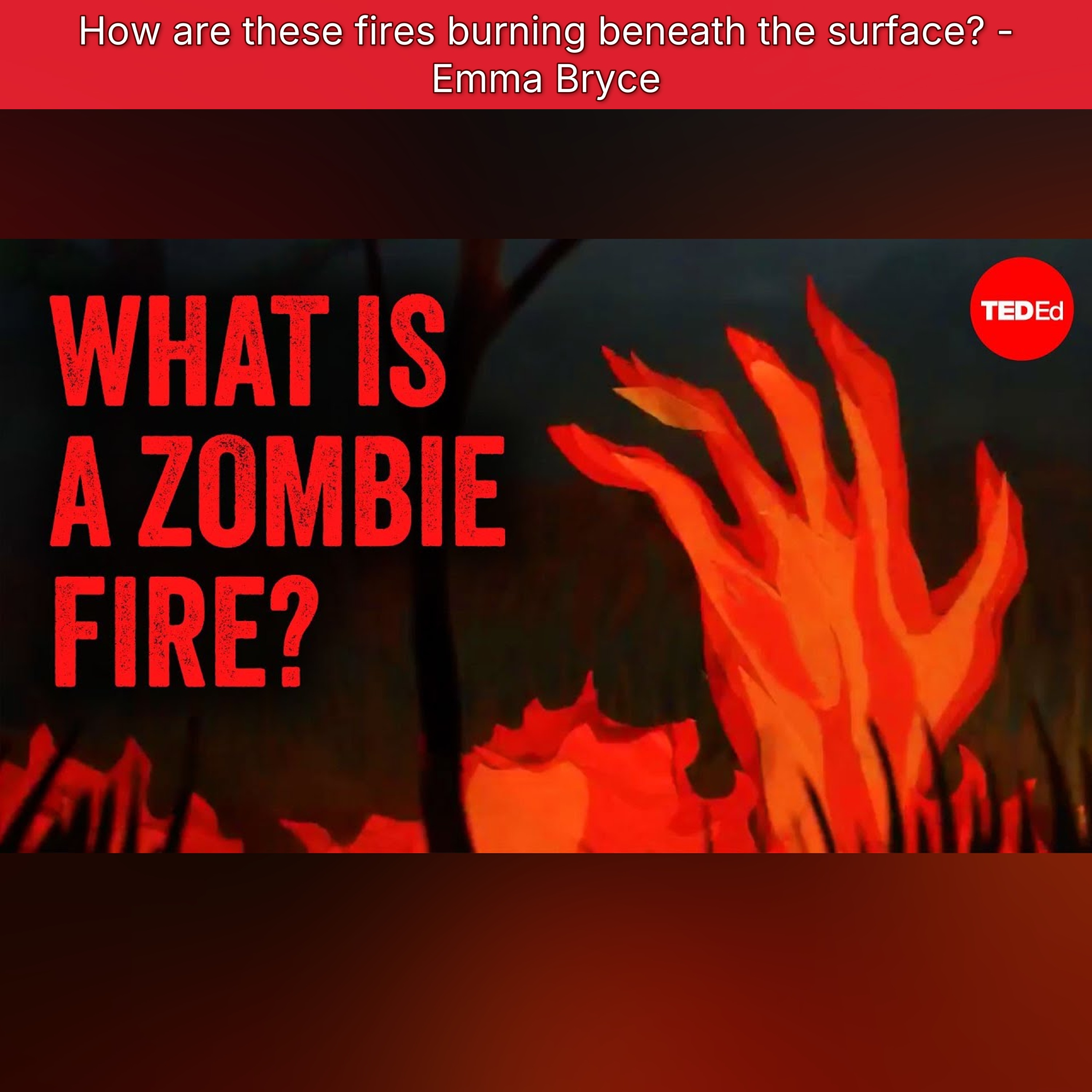 How are these fires burning beneath the surface? - Emma Bryce episode artwork