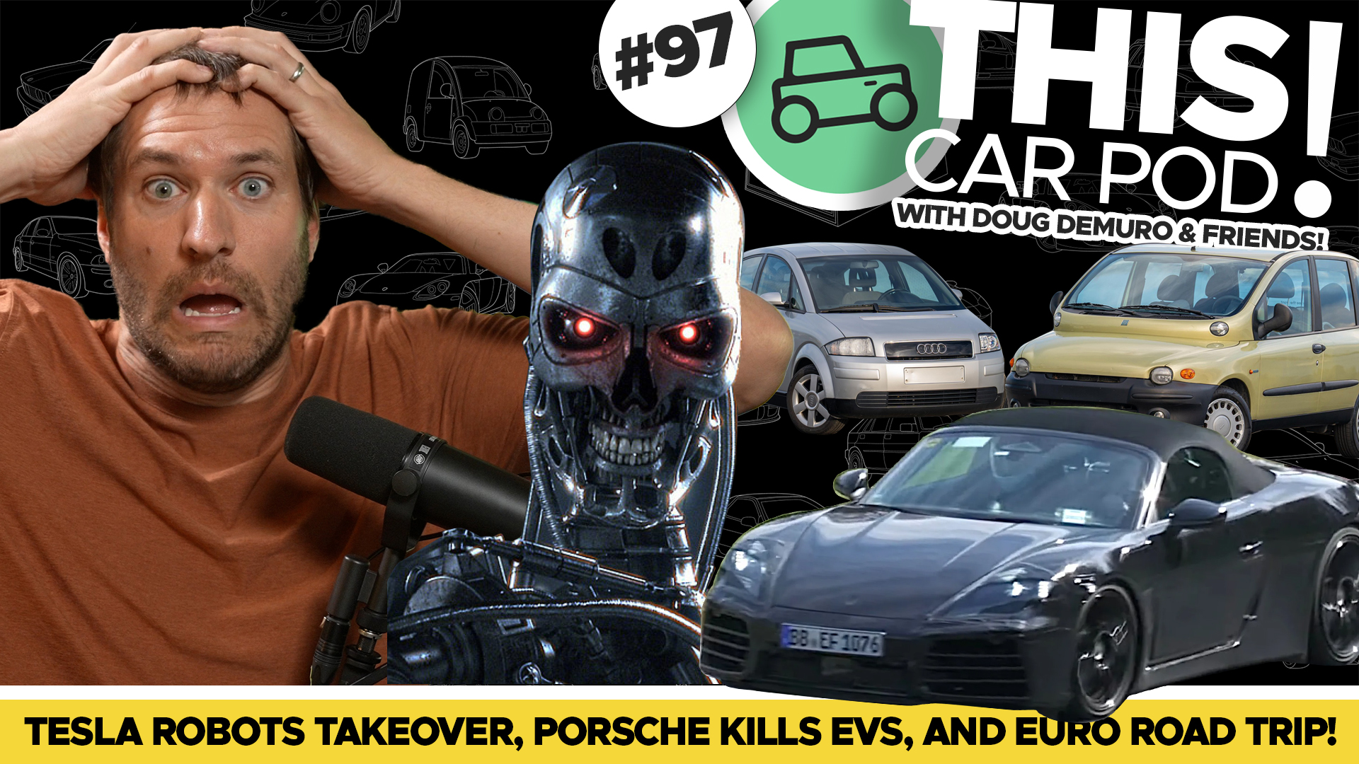 Robots Takeover Tesla! Porsche Kills the Electric Car! Doug's Roadtrip!