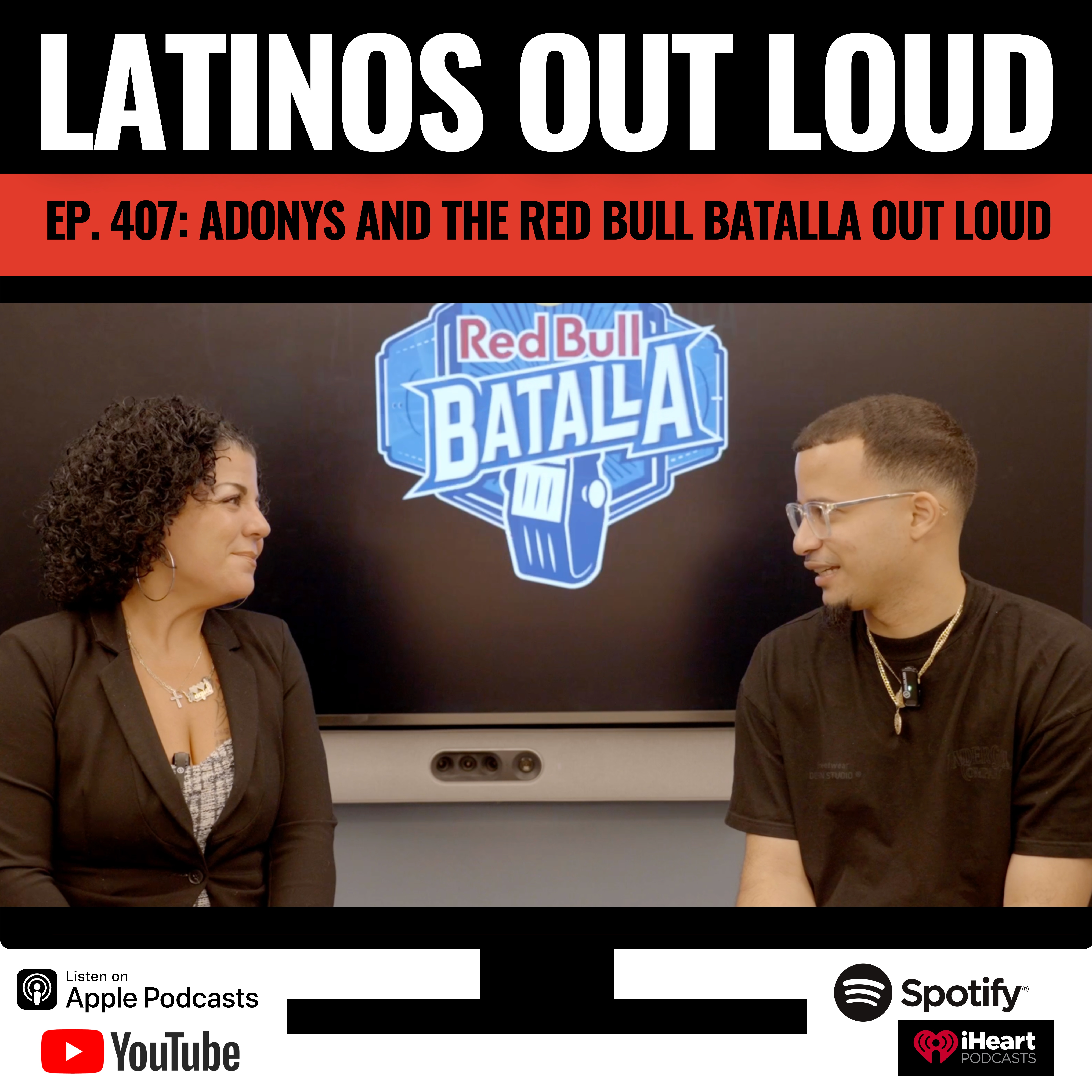 Adonys and the Red Bull Batalla OUT LOUD episode artwork
