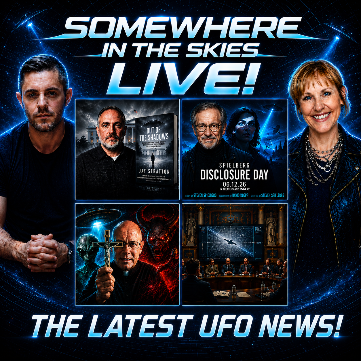 JAY STRATTON Book Revealed, Priest Fired for UFO Comments, Disclosure Day Next Week, French UFO Symposium artwork