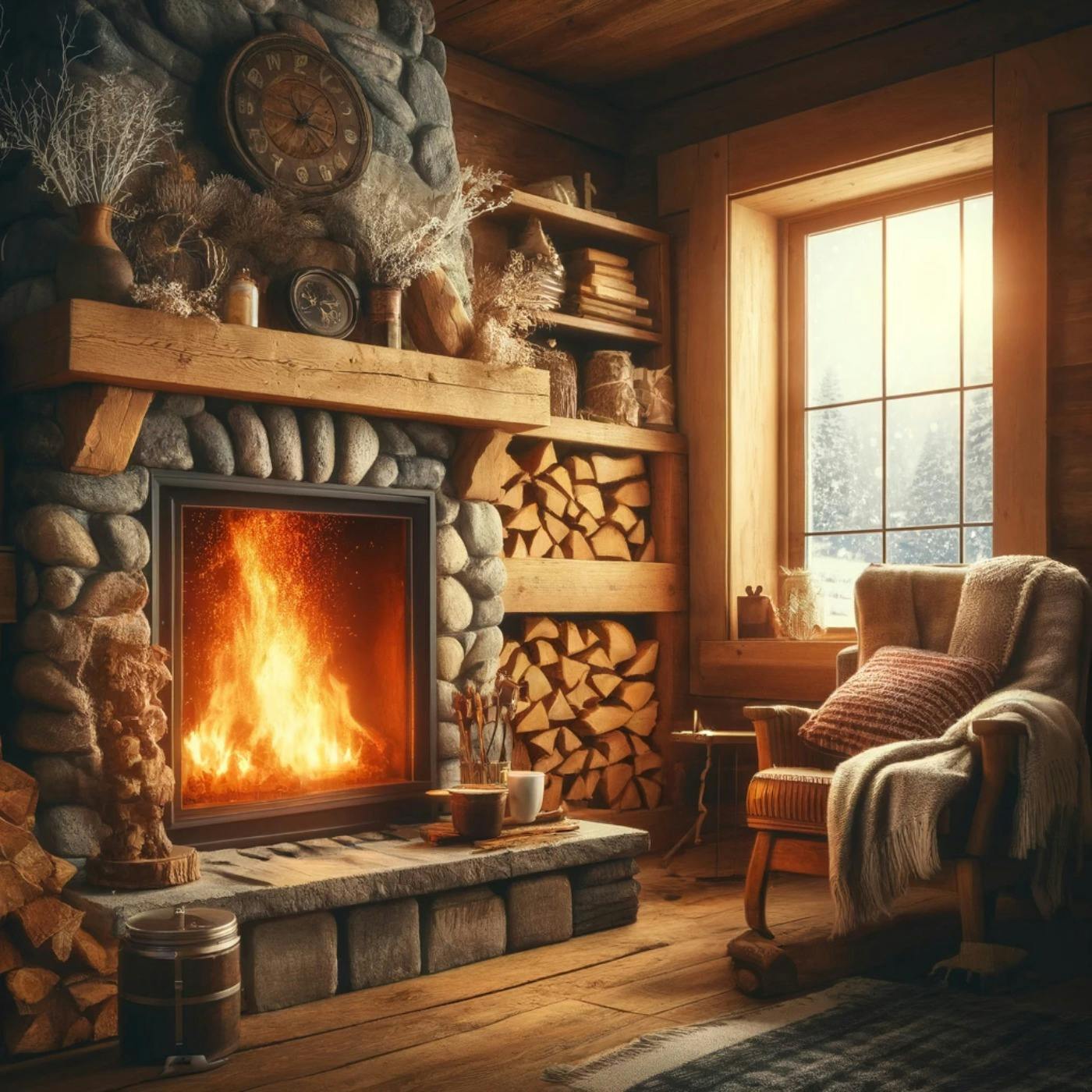 Escucha el relajante crepitar de una chimenea para relajarte y dormir