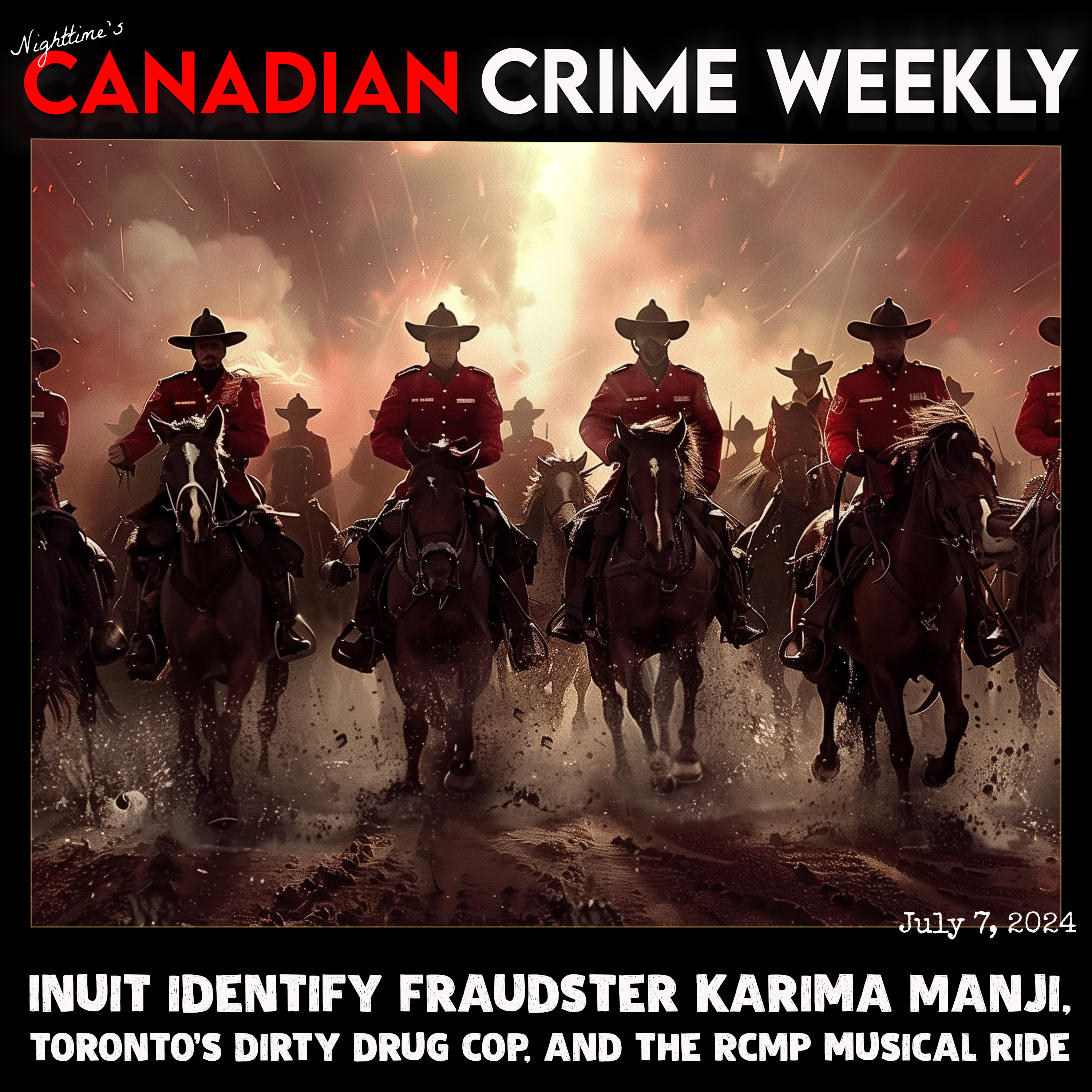 Canadian Crime Weekly - July 7, 2024 - Toronto's "allegedly" crooked drug cop, the RCMP's musical ride, and Inuit identity fraudster Karima Manji