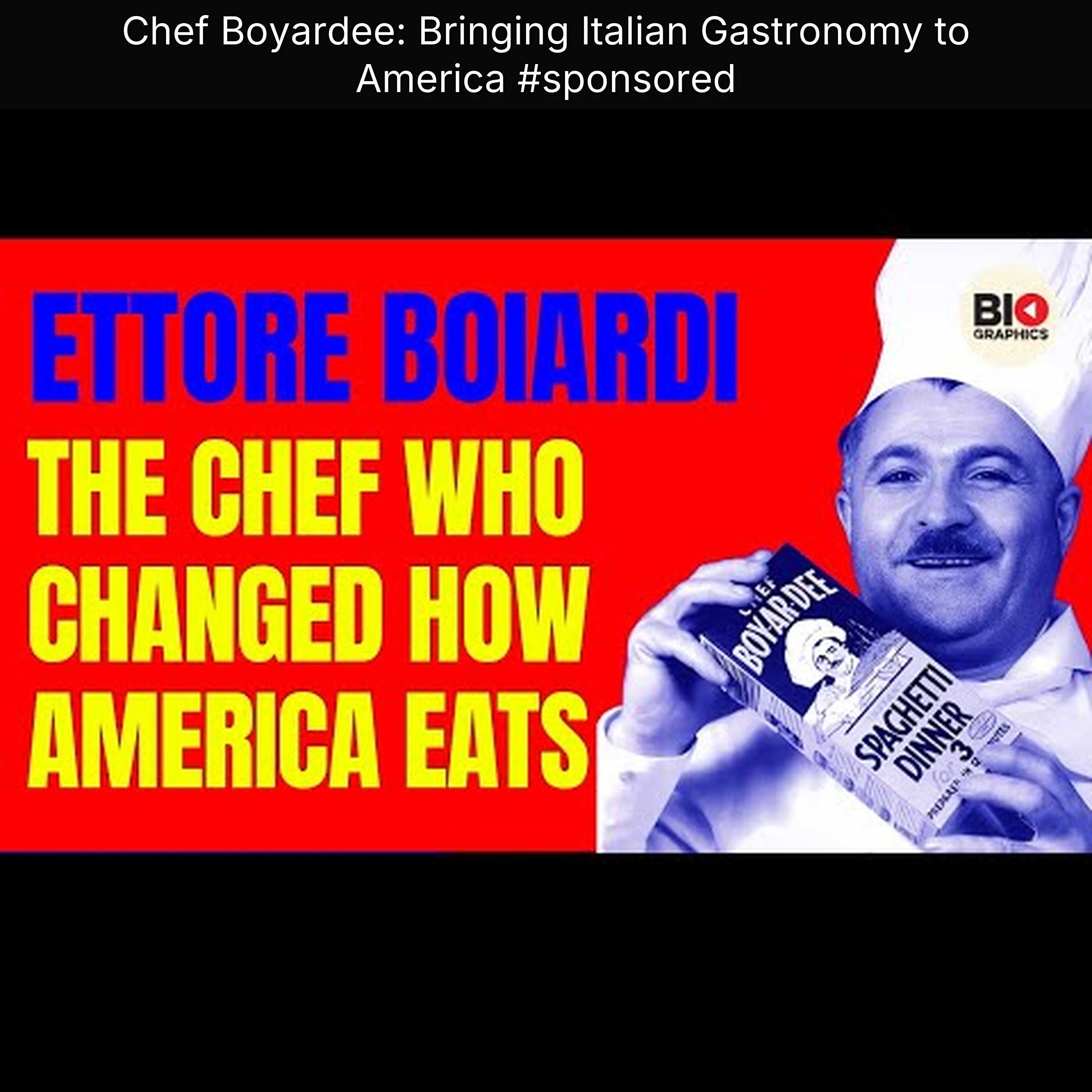 Chef Boyardee: Bringing Italian Gastronomy to America #sponsored