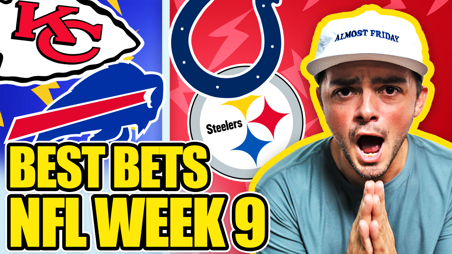 Best Bets Week 9: Bills-Chiefs, Steelers-Colts, Broncos-Texans, Falcons-Pats, Seahawks-Commanders
