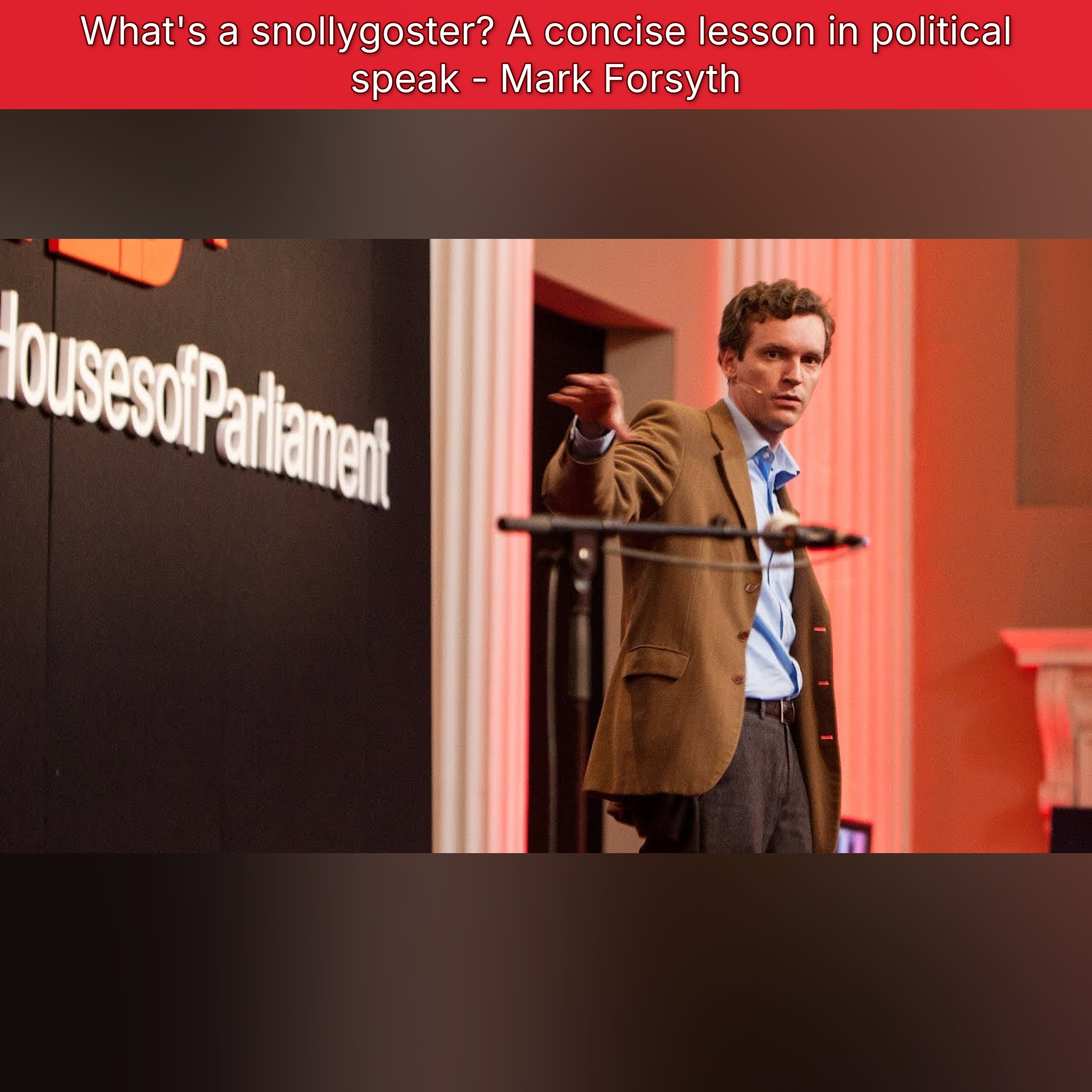 What's a snollygoster? A concise lesson in political speak - Mark Forsyth