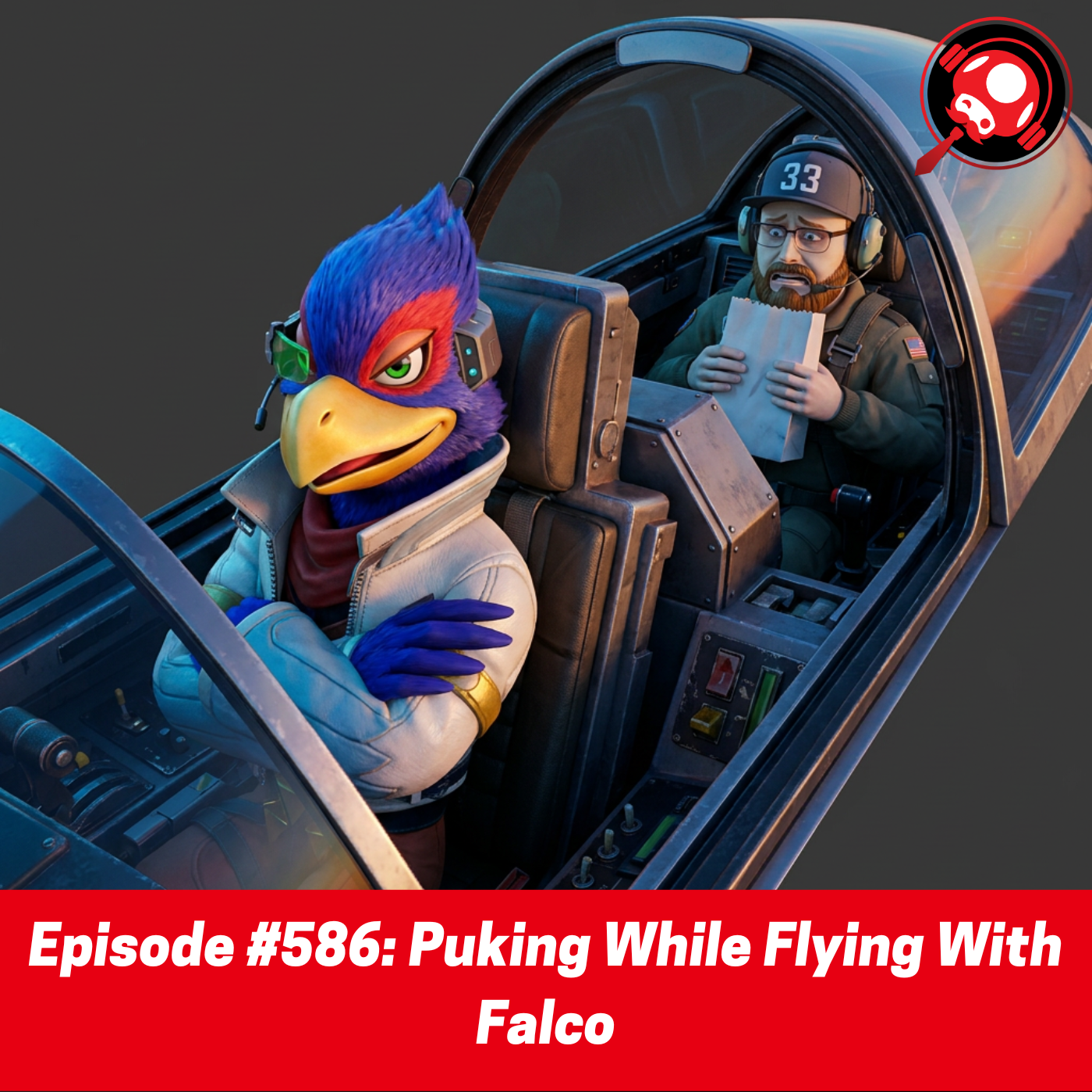 #586: Puking While Flying With Falco episode artwork