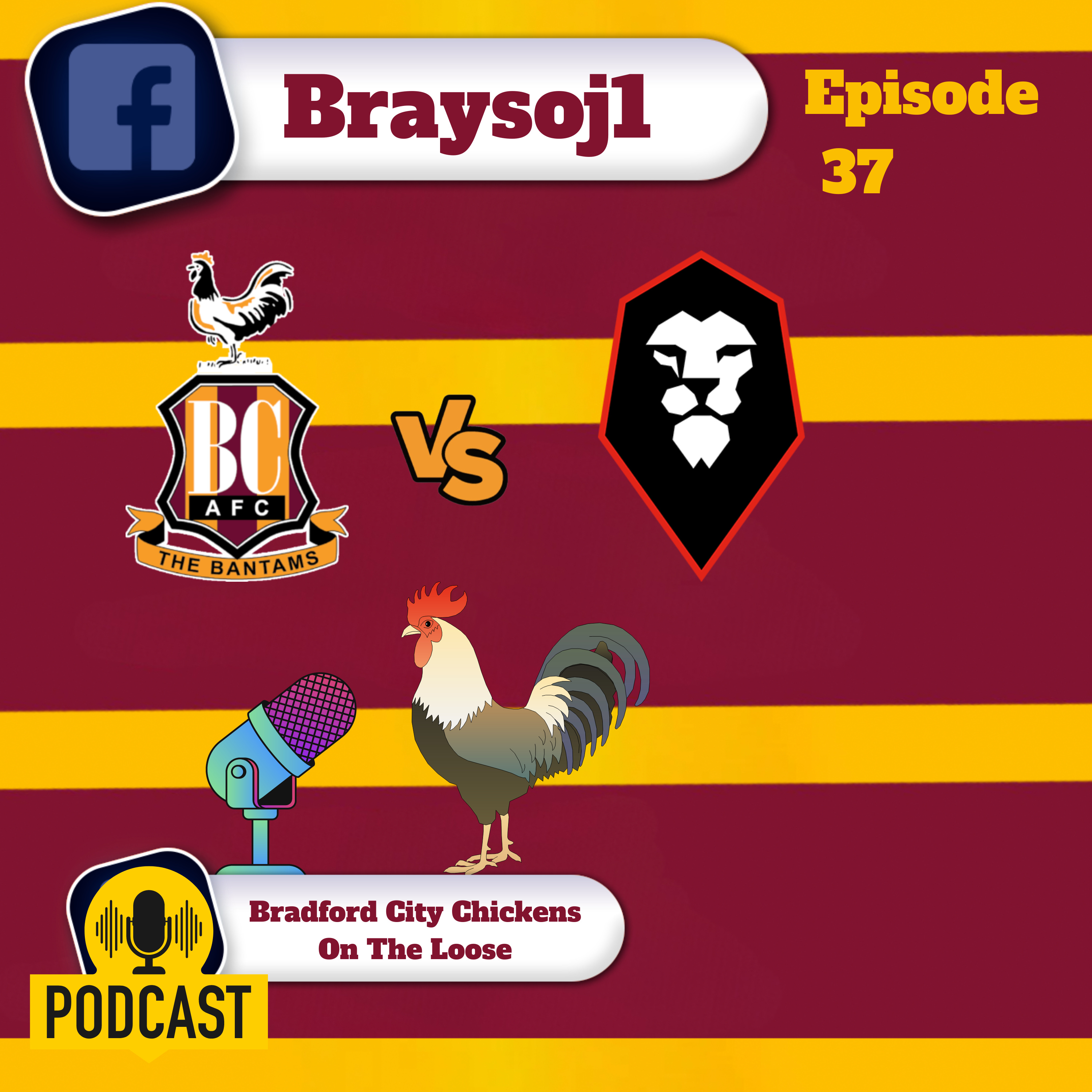 Ep 37) Bradford City vs Salford City pre match chat #SalfordCity #bcafc #efl episode artwork