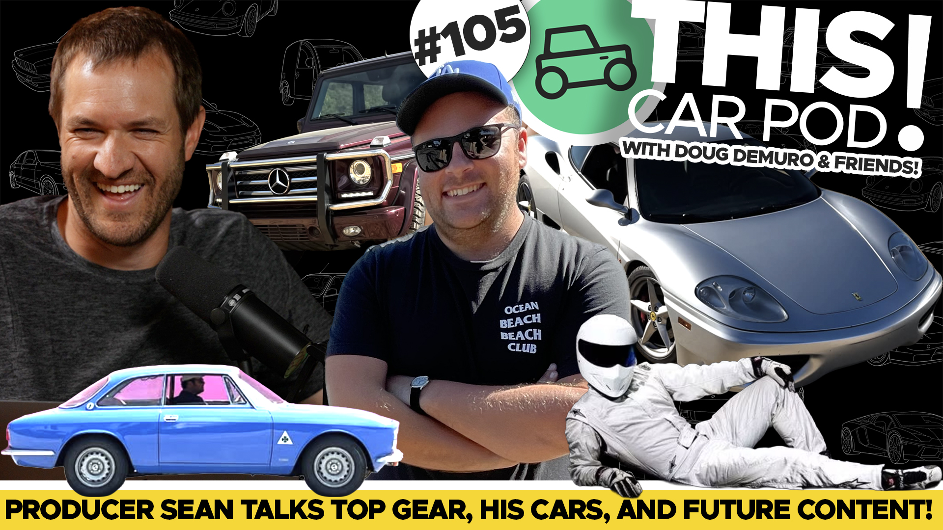 Behind The Scenes With Producer Sean! Top Gear Stories, Future Content And More! THIS CAR POD! EP105