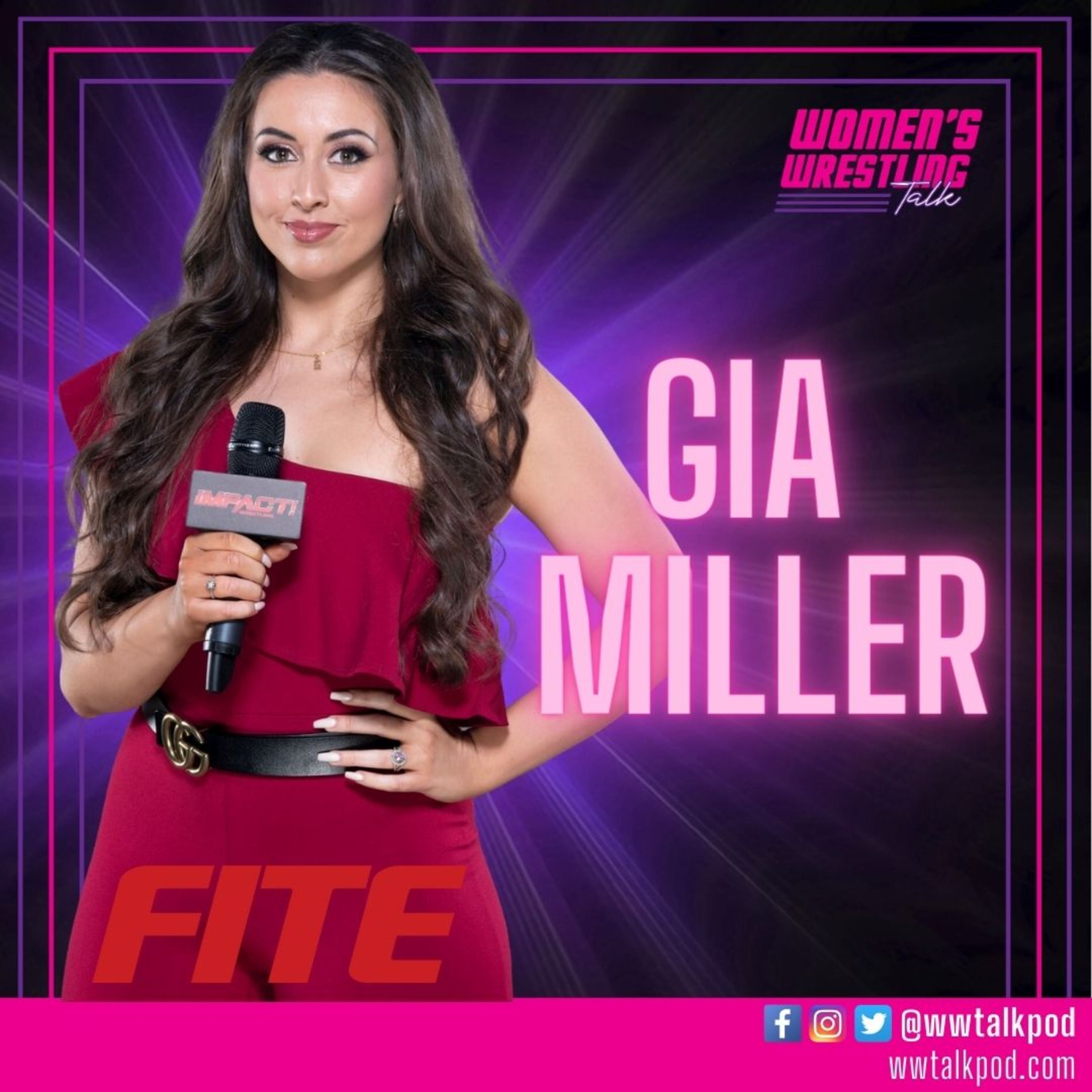 IMPACT Wrestling's backstage correspondent Gia Miller Dishes on The TNA & IPWF Throwback Throwdown episode artwork