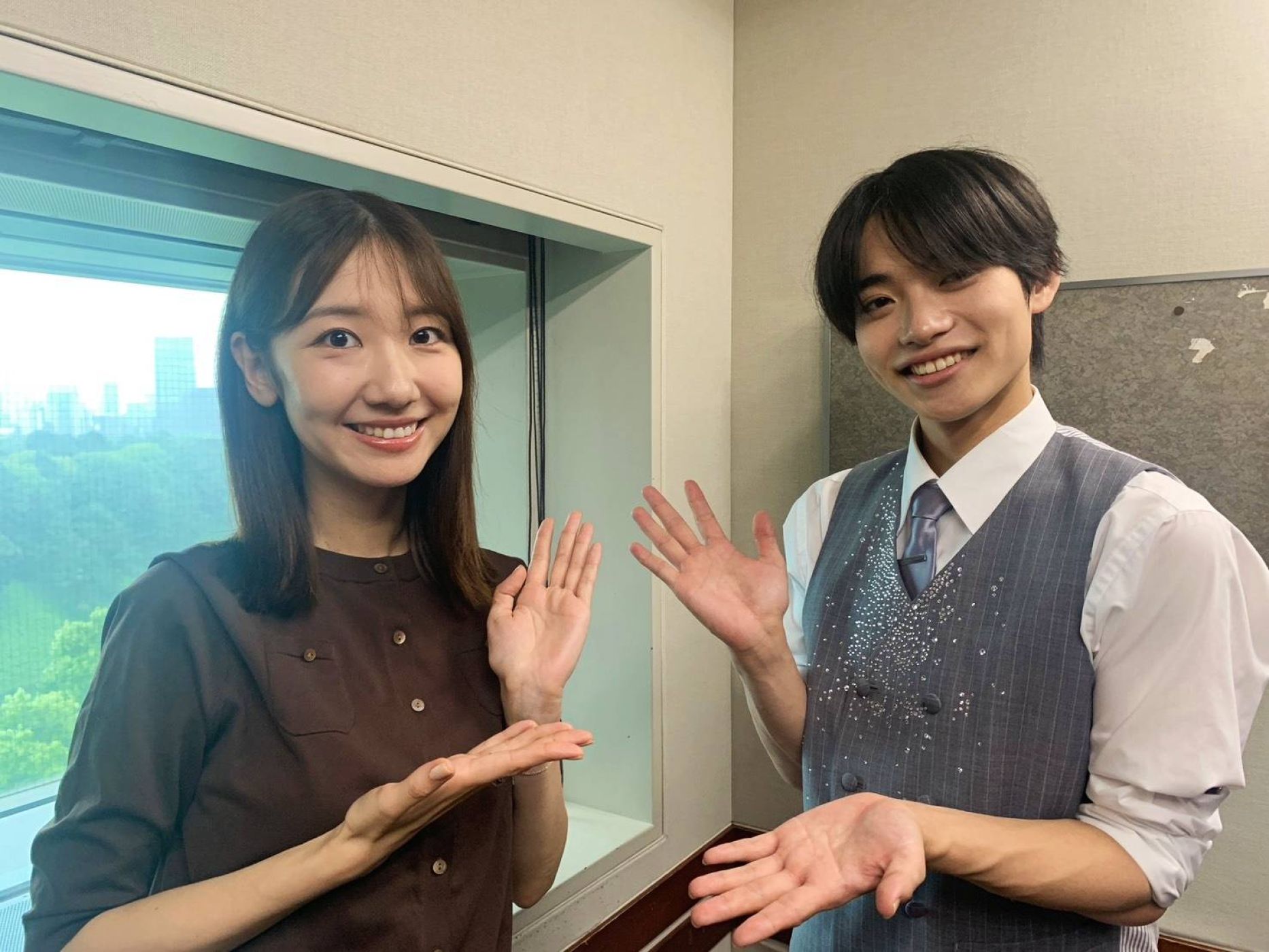 柏木由紀さんと、Cloud ten 稲葉斗真さんの話を盗み聞き・・・直接会うのは初めてですがいつも観ています！