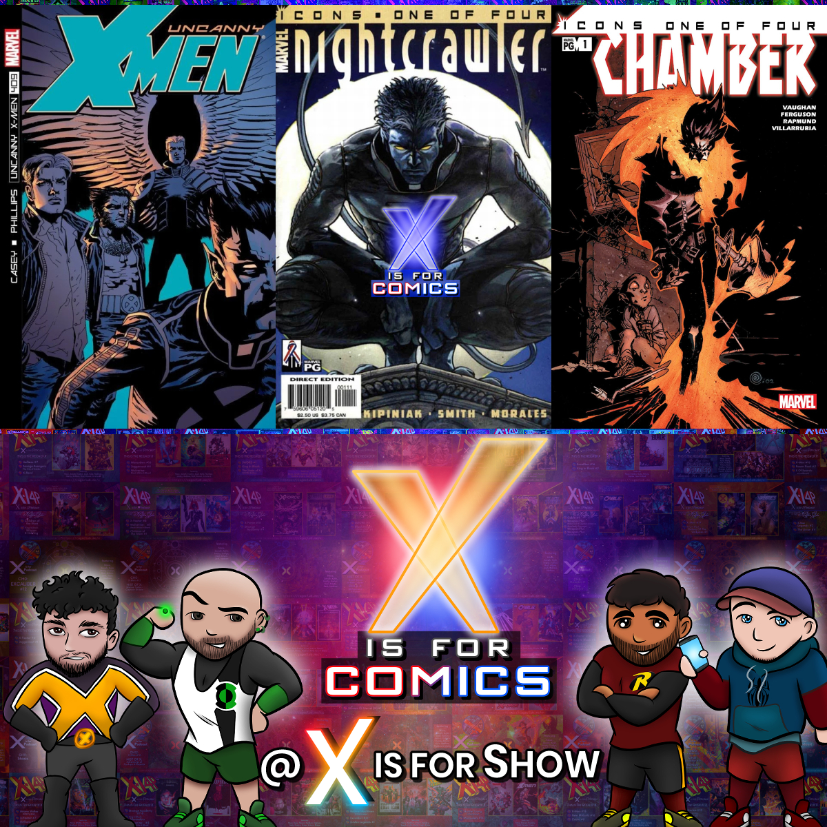 Casey Leaves Uncanny Plus Nightcrawler & Chamber Icons featuring Nico & TK! episode artwork