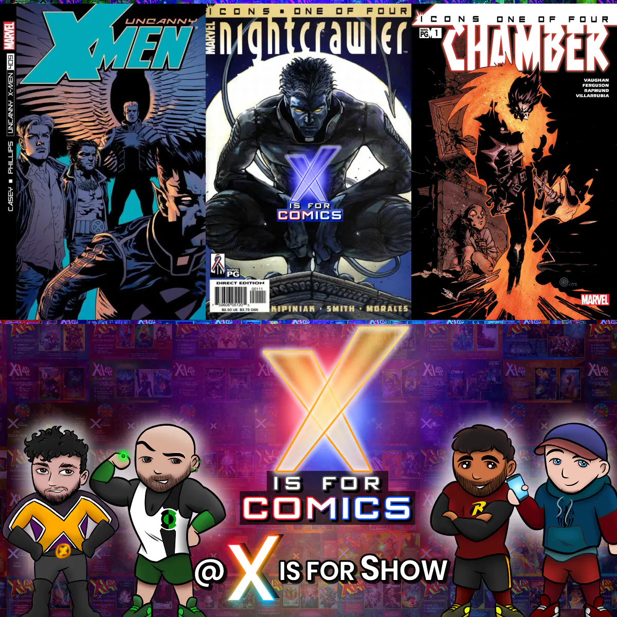 Casey Leaves Uncanny Plus Nightcrawler & Chamber Icons featuring Nico & TK! episode artwork