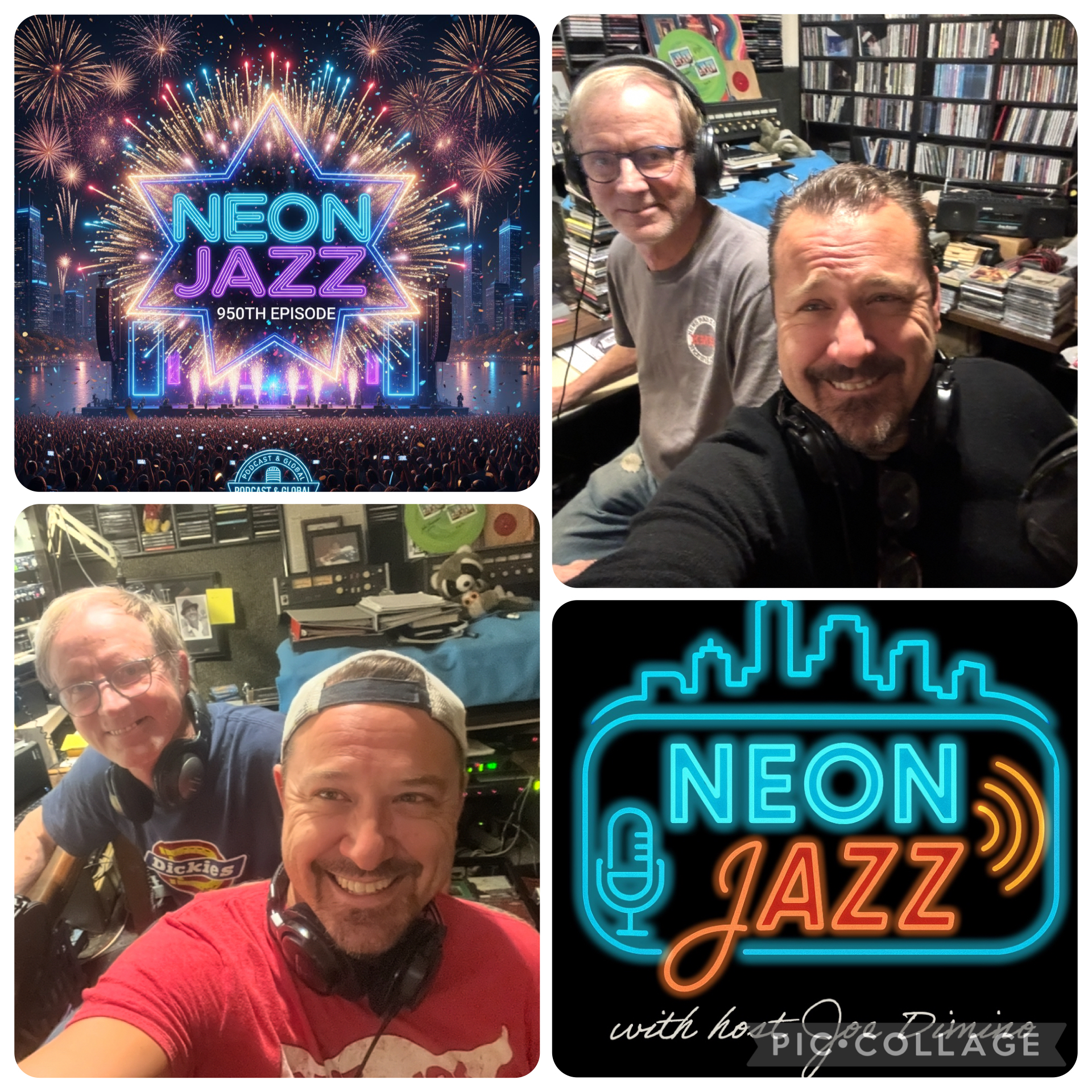 Neon Jazz Episode 950 Celebration via Show Engineer John Christopher - 3.11.26