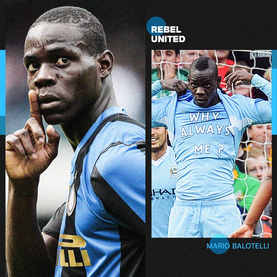 Rebel United: Balotelli, gênio incompreendido ou encrenqueiro perdido em seu caos? Rebel United: Balotelli, gênio incompreendido ou encrenqueiro perdido em seu caos?