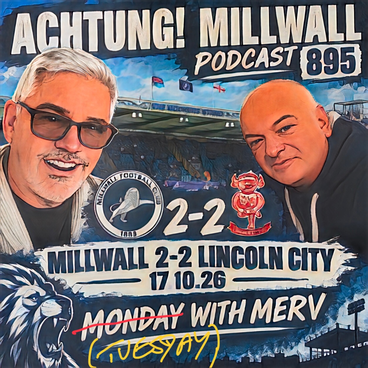 MILLWALL 2-2 LINCOLN CITY 17.10.26 | TUESDAY WITH MERV ...
