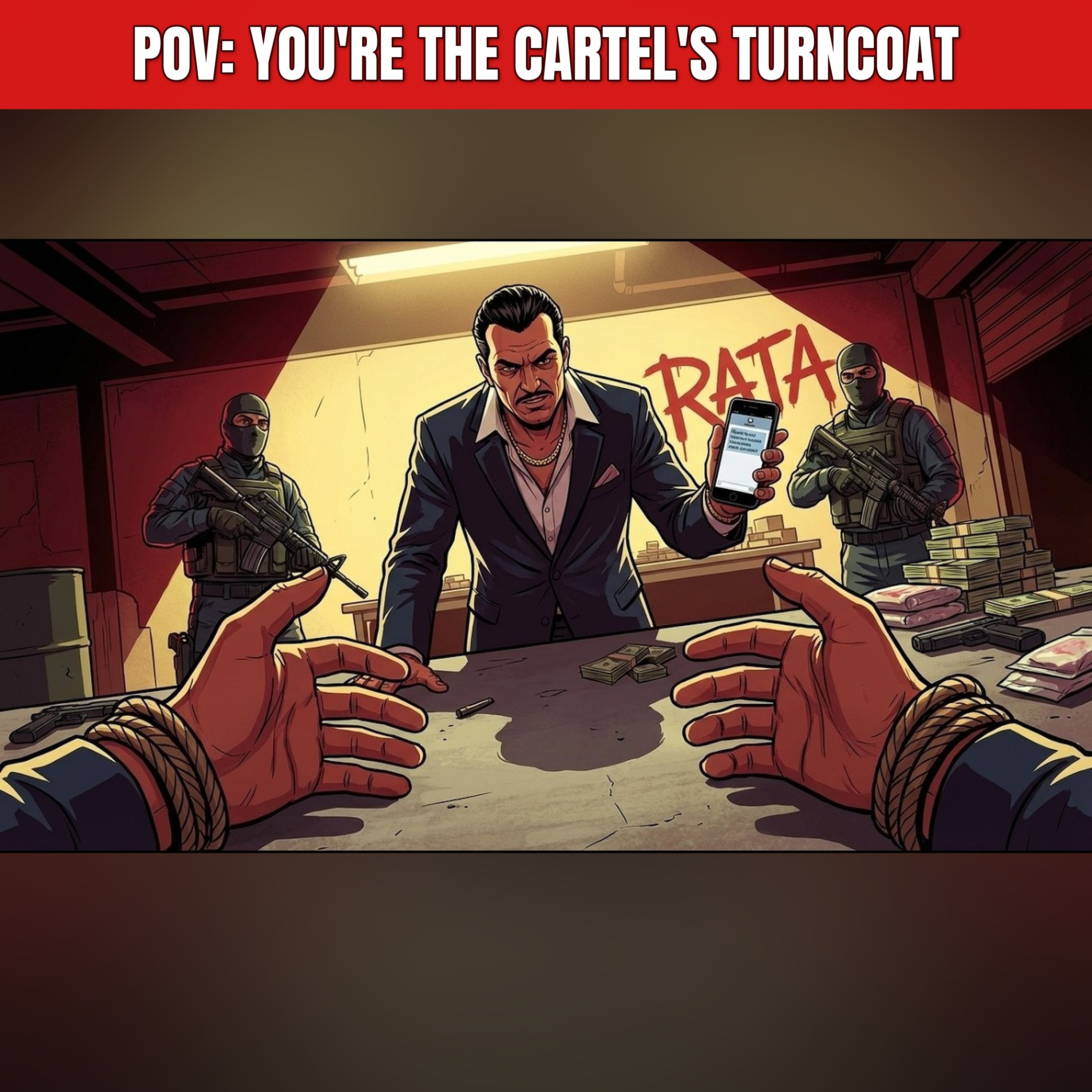 POV: You're the Cartel's Turncoat episode artwork