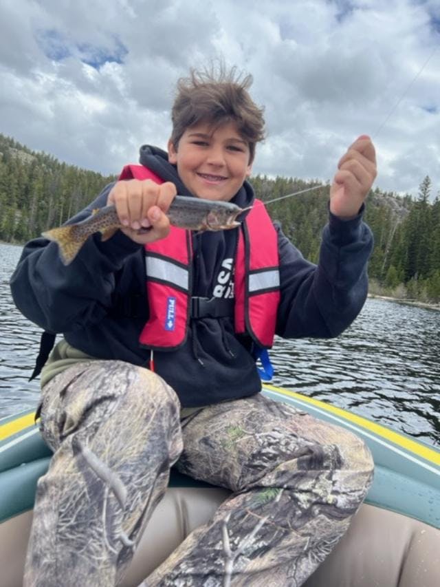 S7-E174:  Mountain Lake Fishing with Luke - age 13