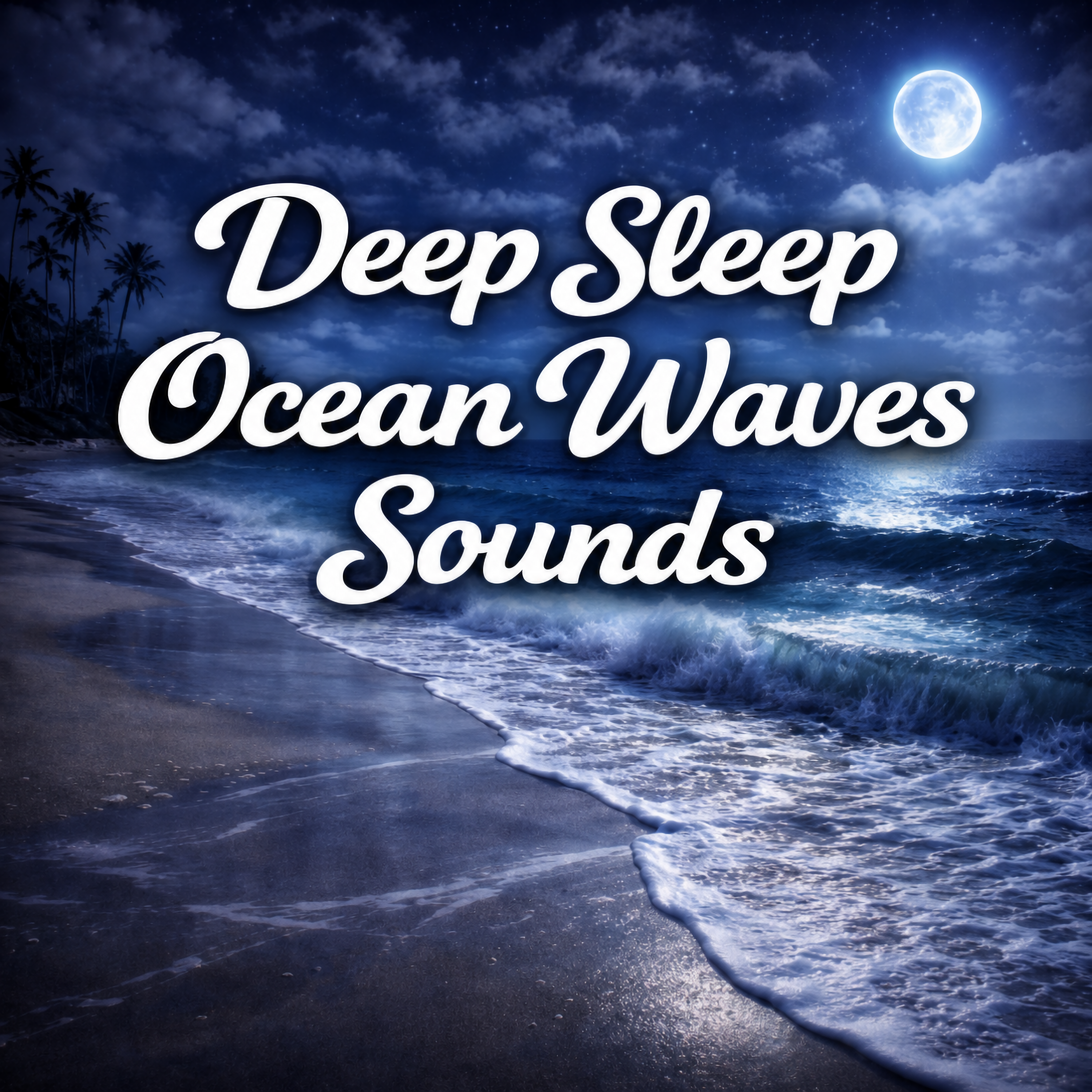 Midnight Moonlit Ocean Waves for Deep Sleep