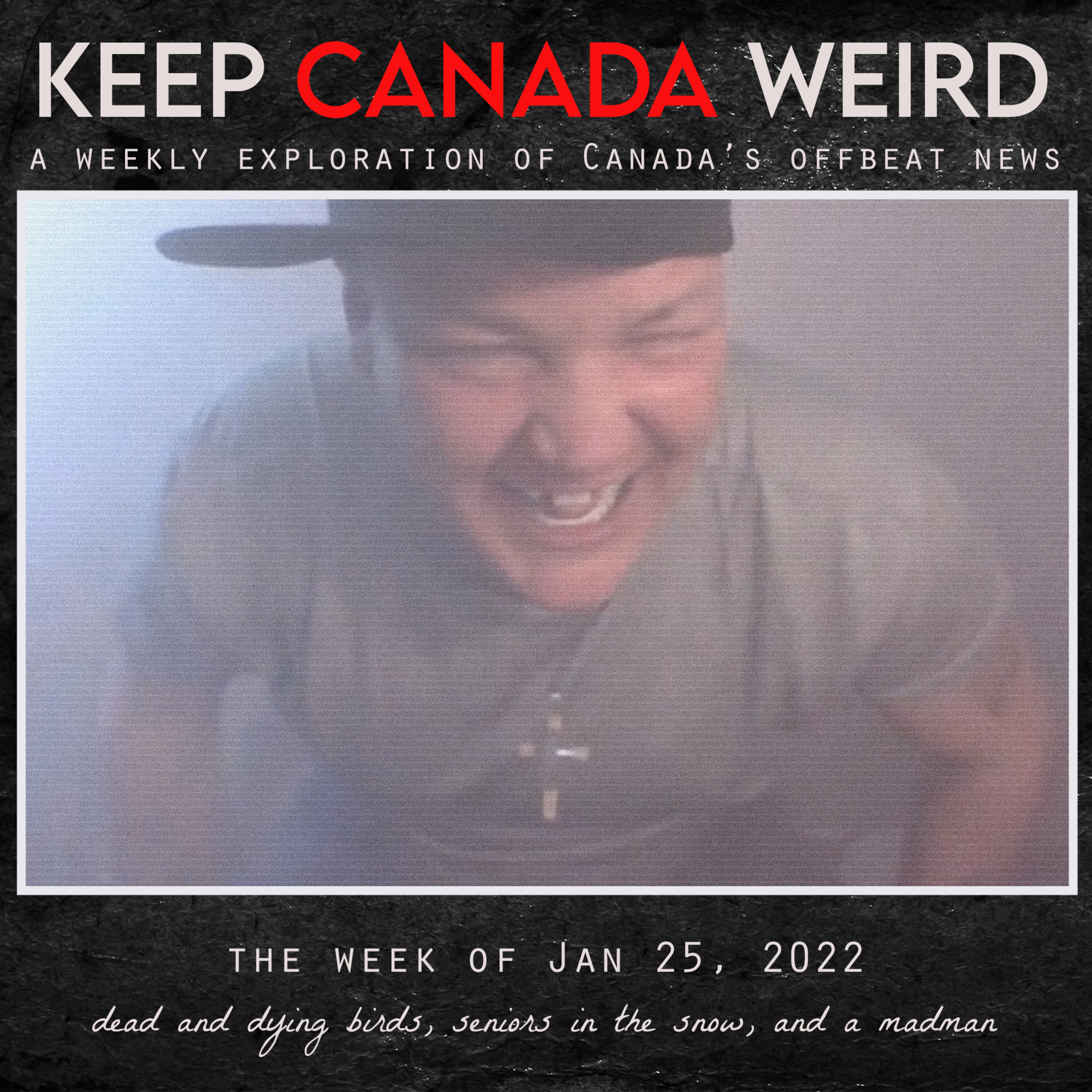 KEEP CANADA WEIRD - Jan 25, 2022 - dead and dying birds, seniors in the snow, and a madman