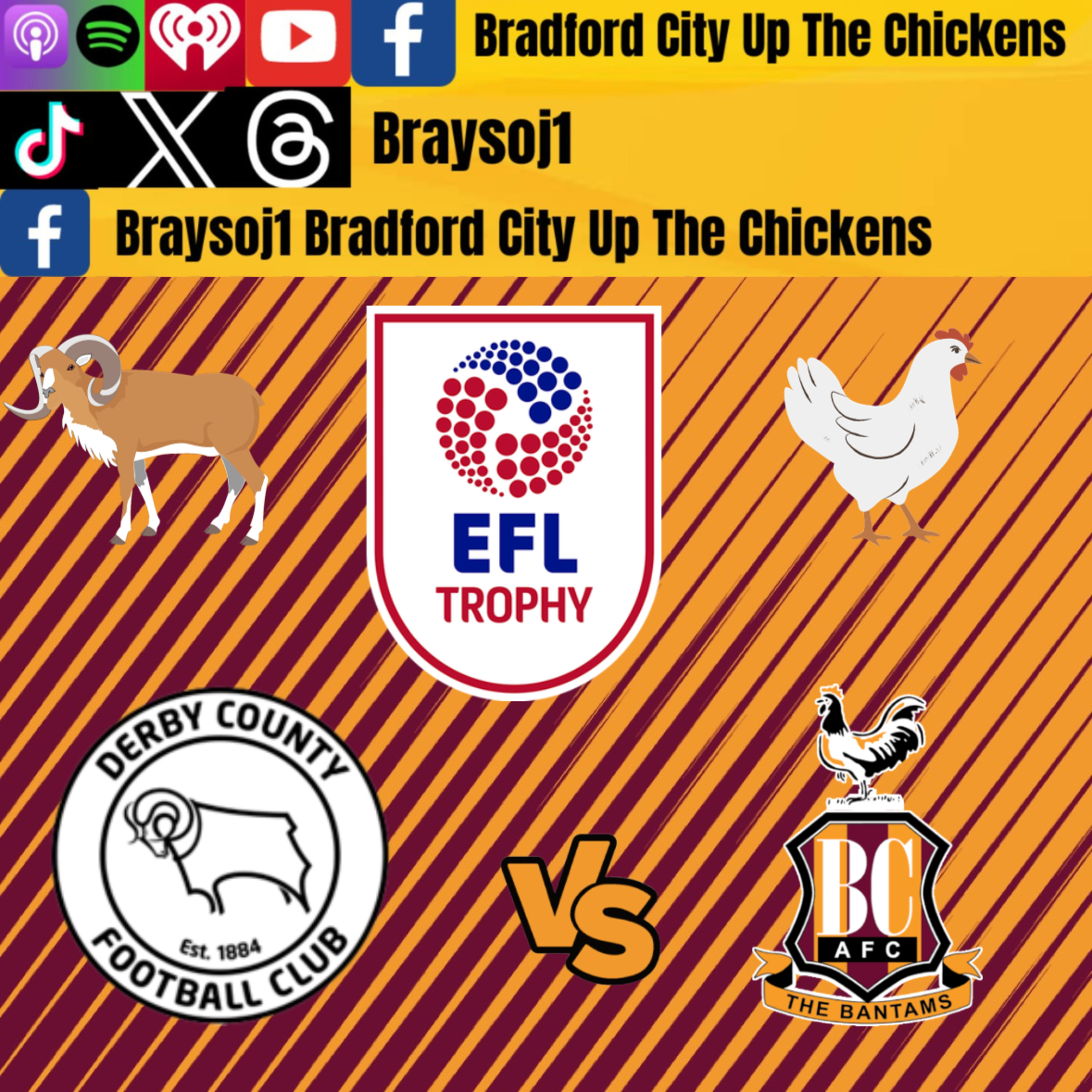 Ep 33) Derby vs Bradford pre match chat #bcafc #efl #DCFC episode artwork