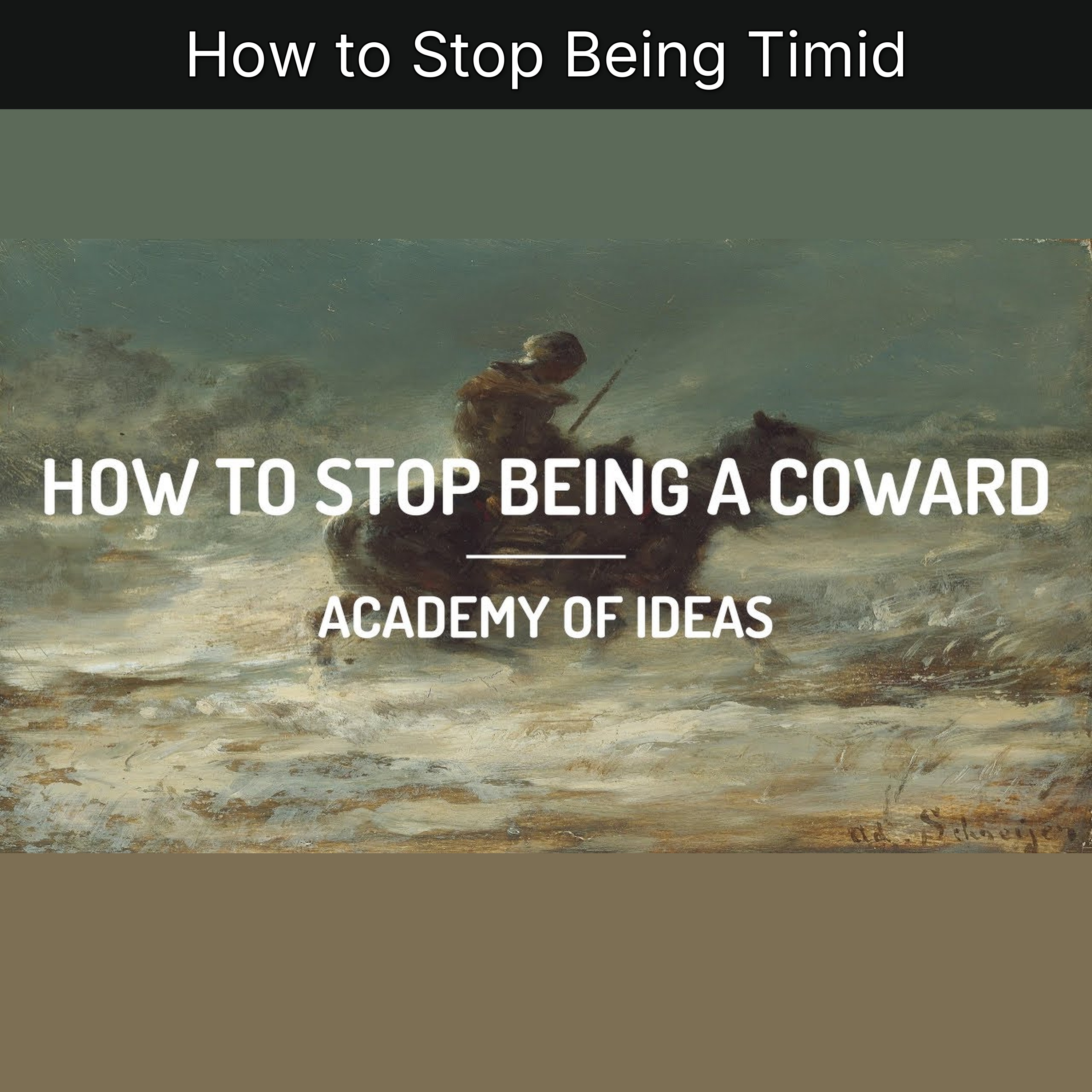 How to Stop Being Timid episode artwork