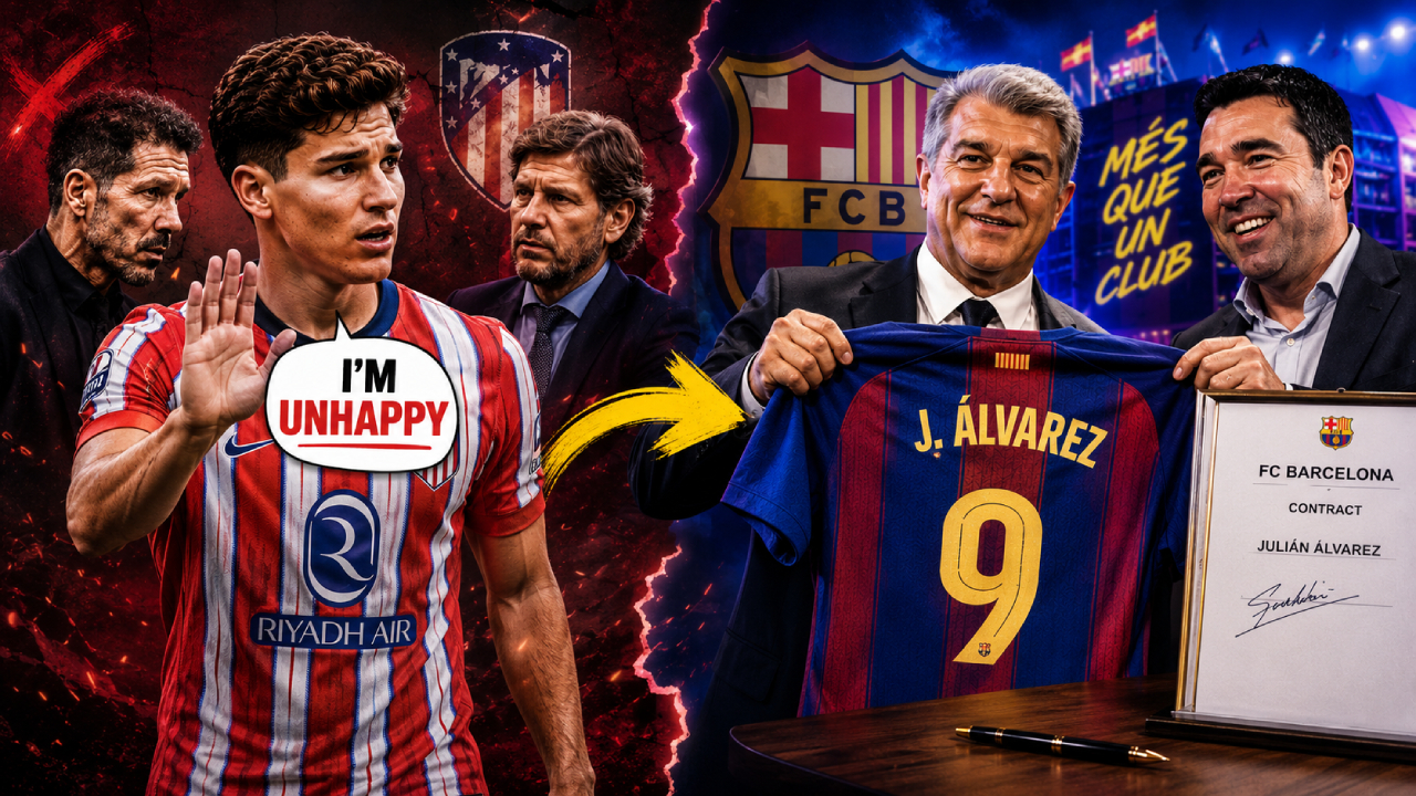 🚨Julian Alvarez VERY ANGRY At Atletico Madrid & Wants OUT💥| Barcelona PLANNING Next Move💣 episode artwork