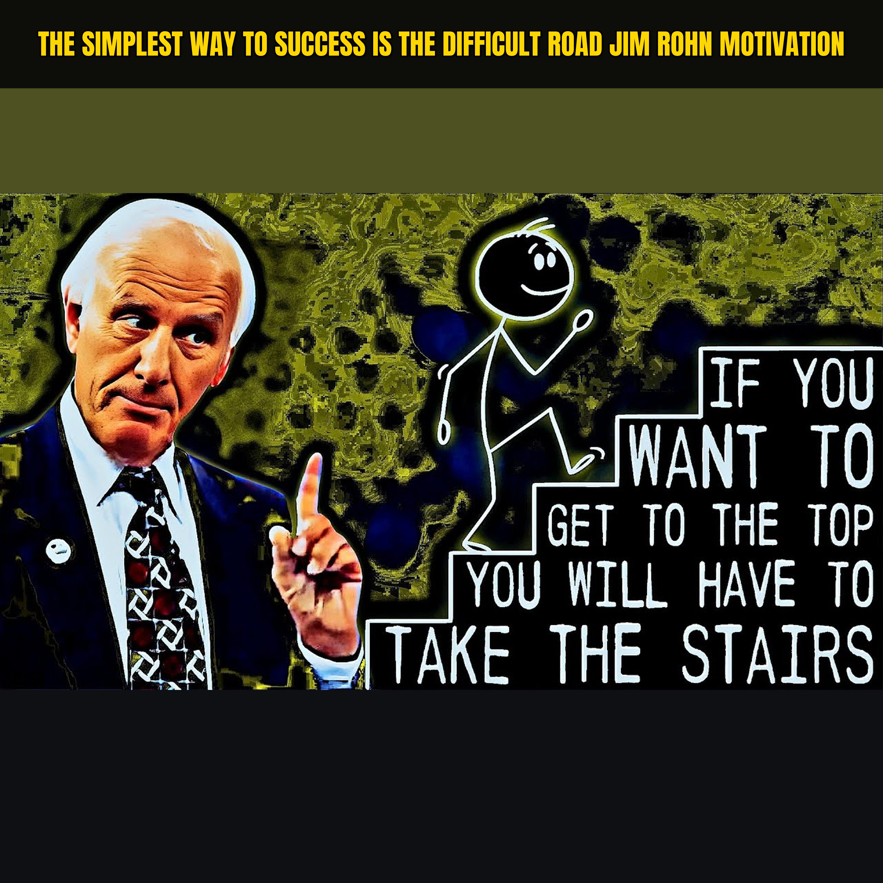 The Simplest Way to Success is the Difficult Road Jim Rohn Motivation episode artwork