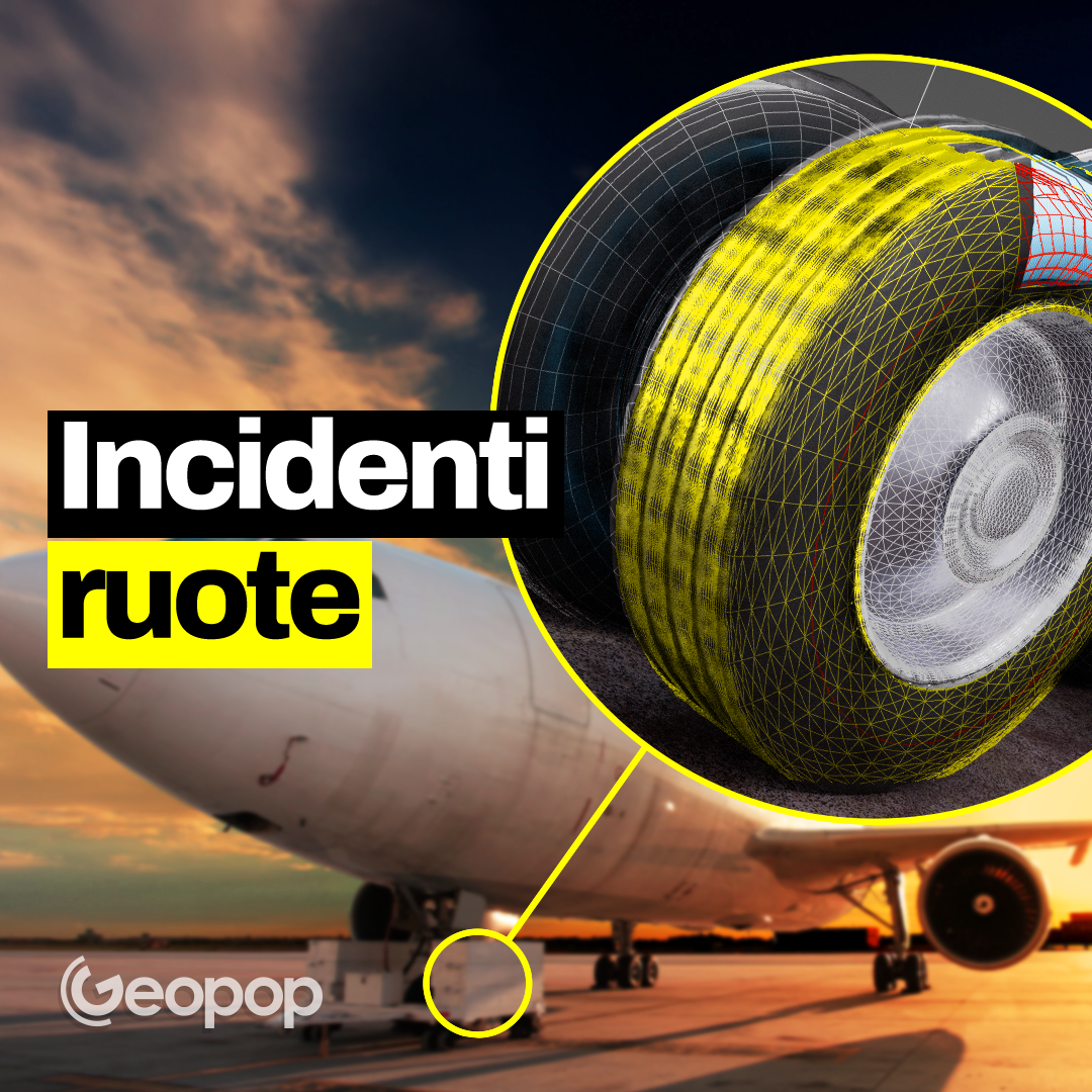Ruote degli aerei in fiamme durante il decollo - quel che c’è da sapere sugli pneumatici e la loro manutenzione