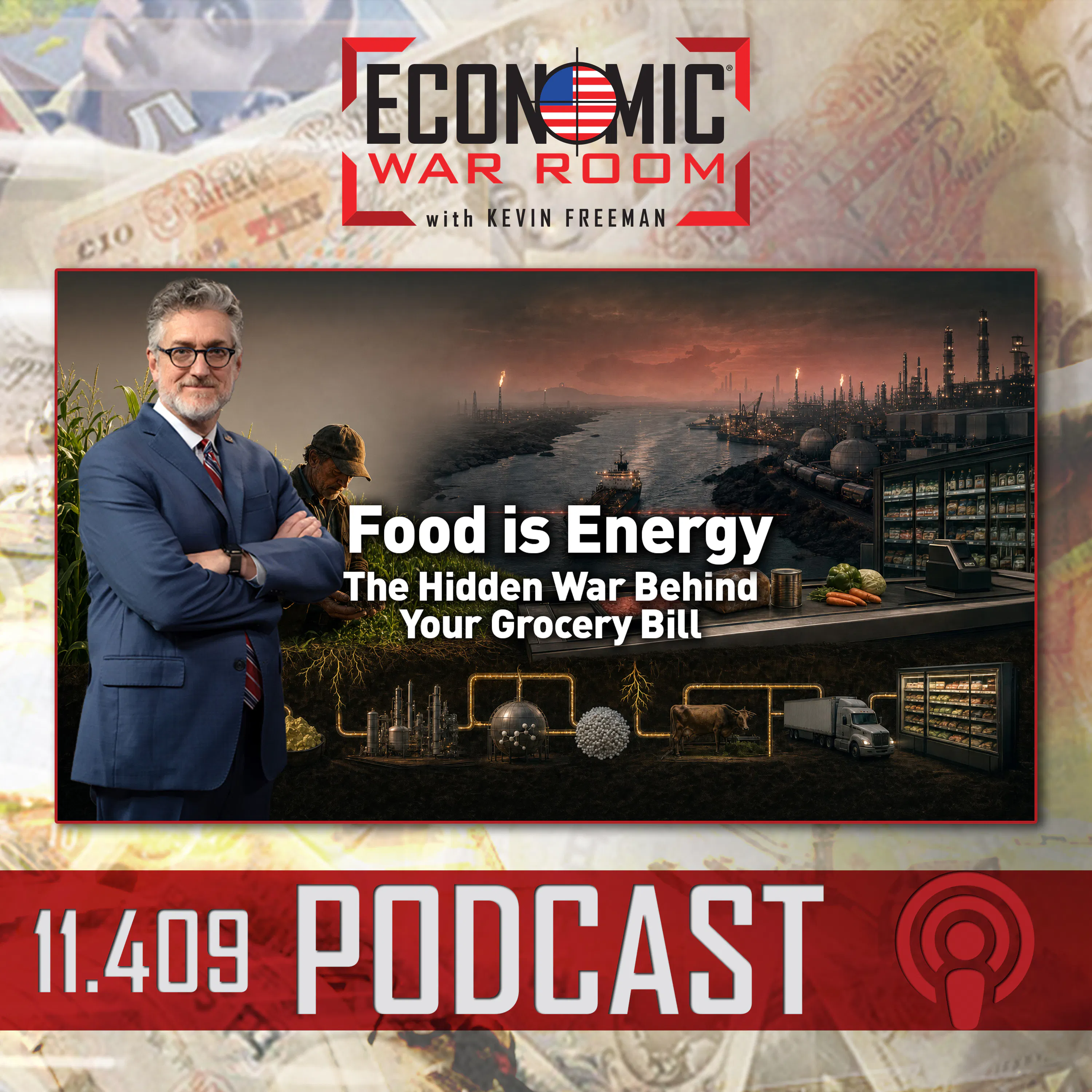 Ep 409 | Food Is Energy: The Hidden War Behind Your Grocery Bill episode artwork